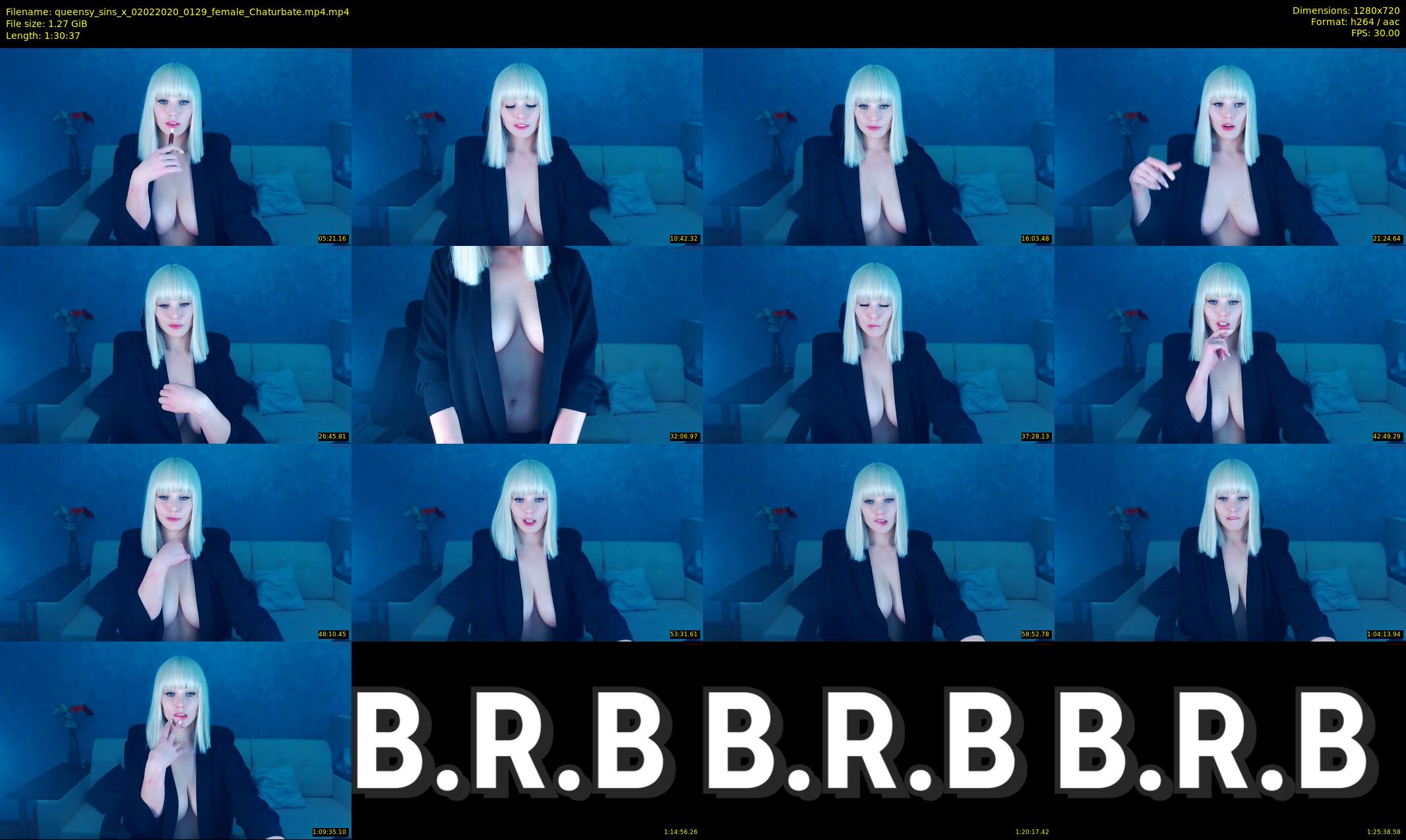 queensy_sins_x — 91 minute Chaturbate female cam show recording, 720p, Feb 2, 2020