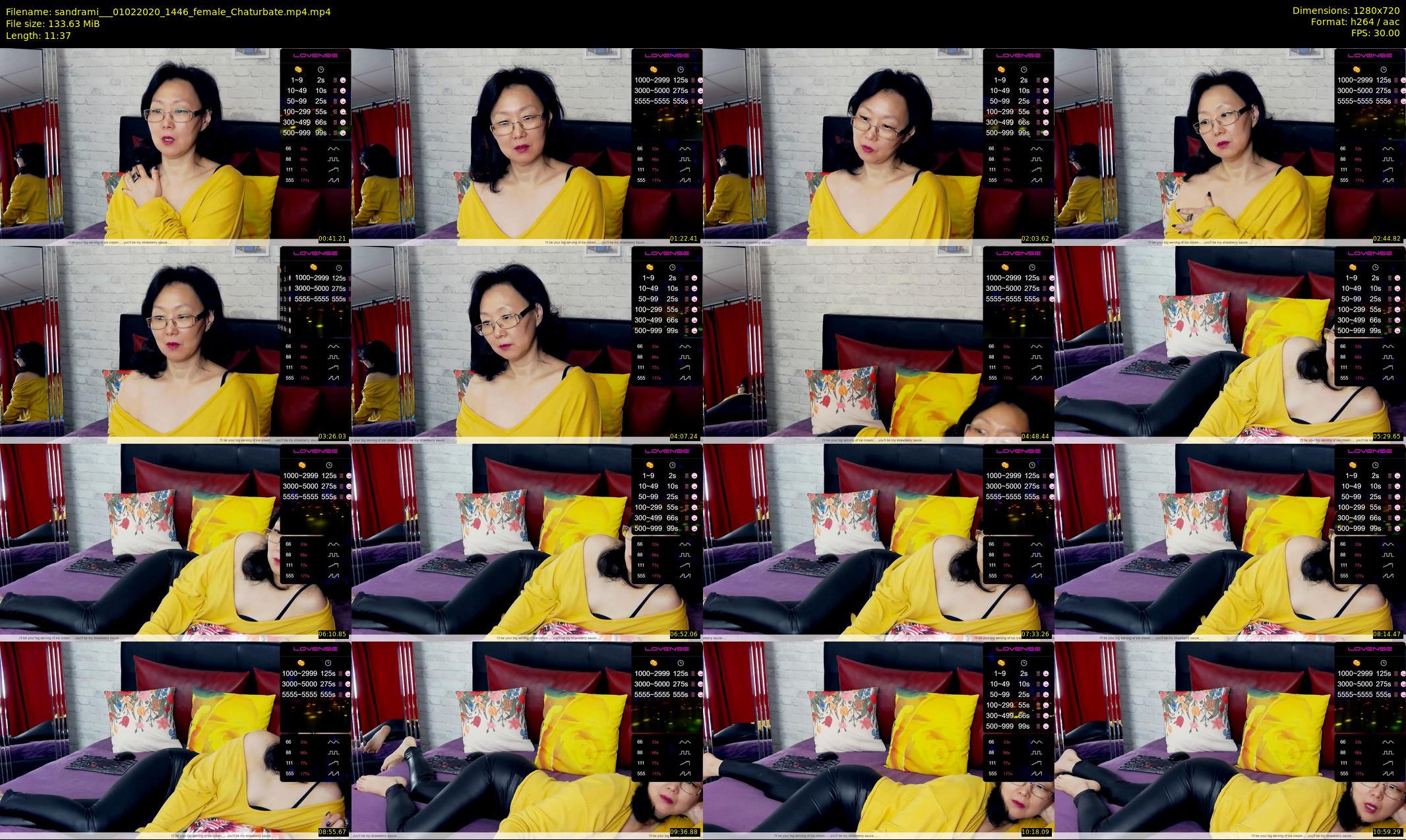 sandrami__ — 12 minute Chaturbate female cam show recording, 720p, Feb 1, 2020