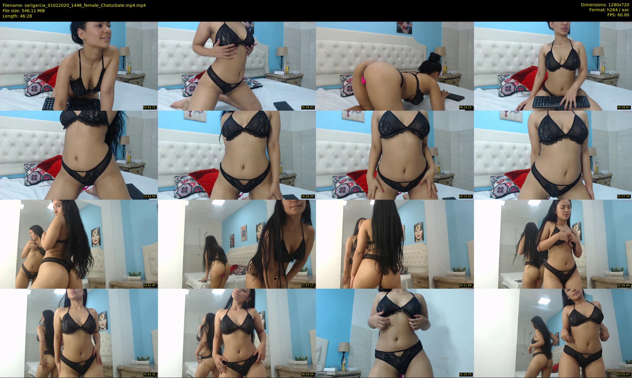 sarigarcia — 47 minute Chaturbate female cam show recording, 720p, Feb 1, 2020