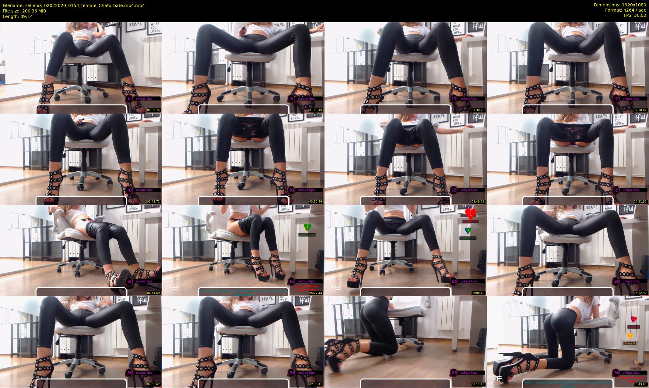 sellenia — 10 minute Chaturbate female cam show recording, 1080p, Feb 2, 2020