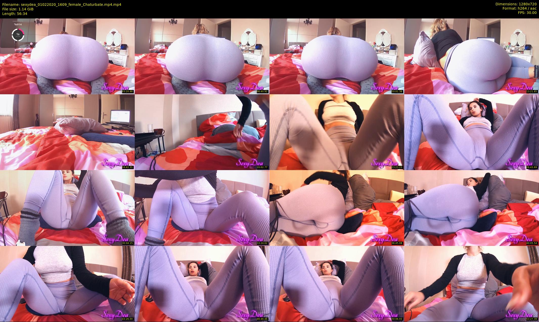 sexydea — 57 minute Chaturbate female cam show recording, 720p, Feb 1, 2020