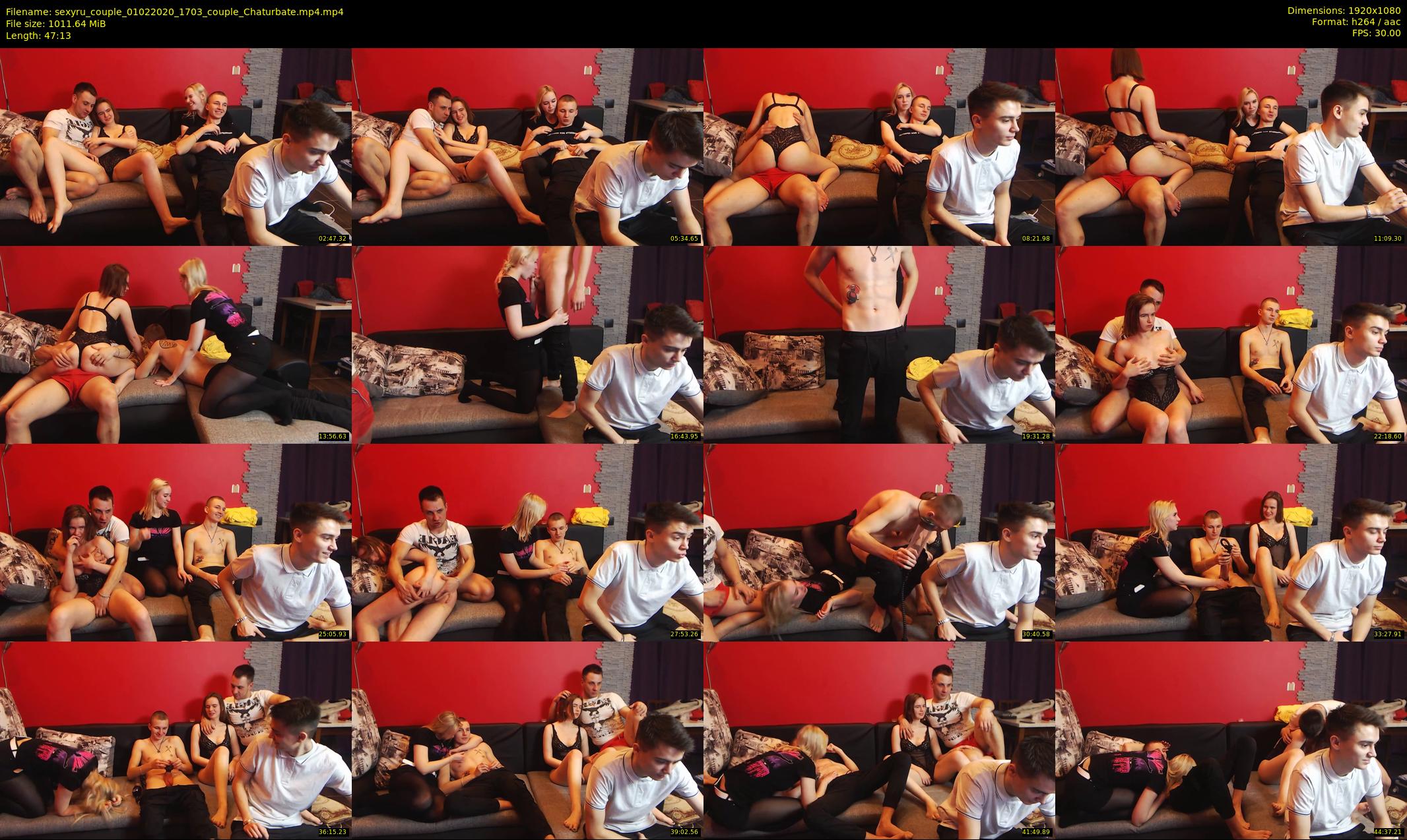 sexyru_couple — 48 minute Chaturbate couple cam show recording, 1080p, Feb 1, 2020