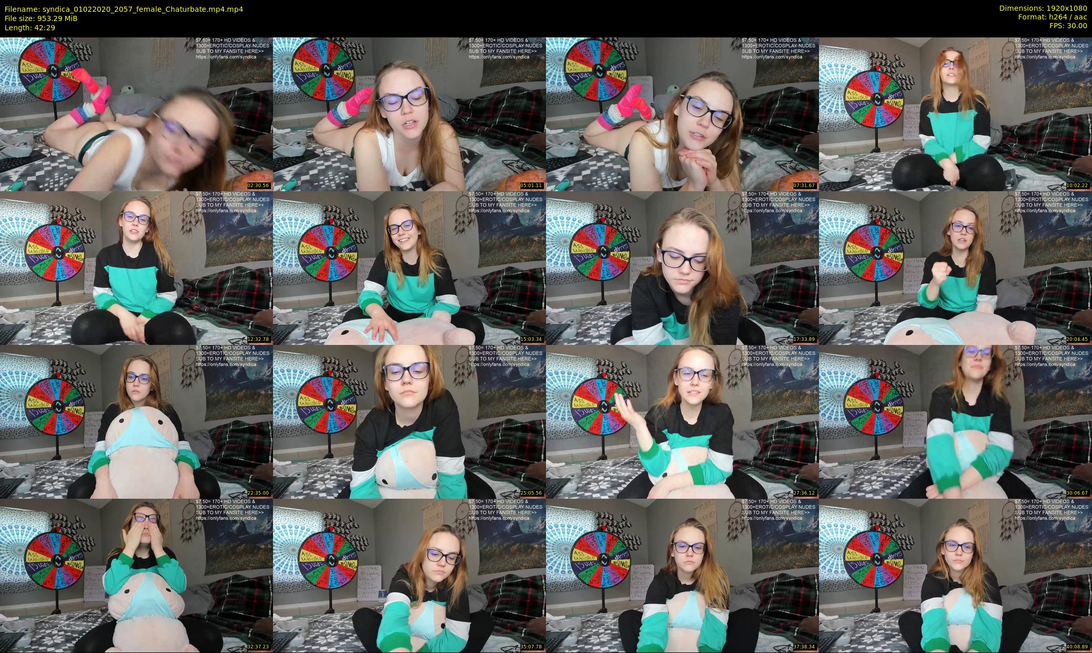 syndica — 43 minute Chaturbate female cam show recording, 1080p, Feb 1, 2020