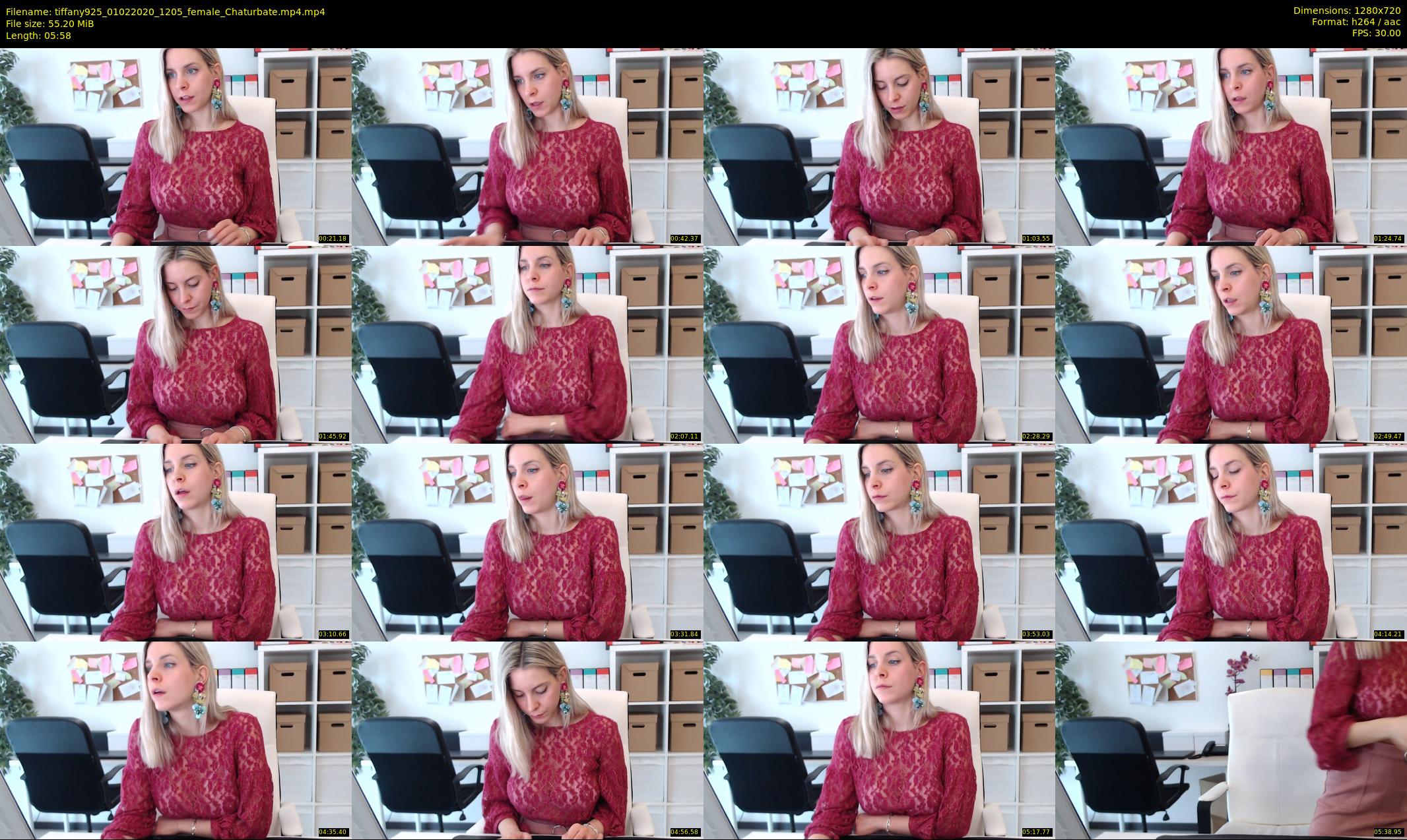 tiffany925 — 6 minute Chaturbate female cam show recording, 720p, Feb 1, 2020
