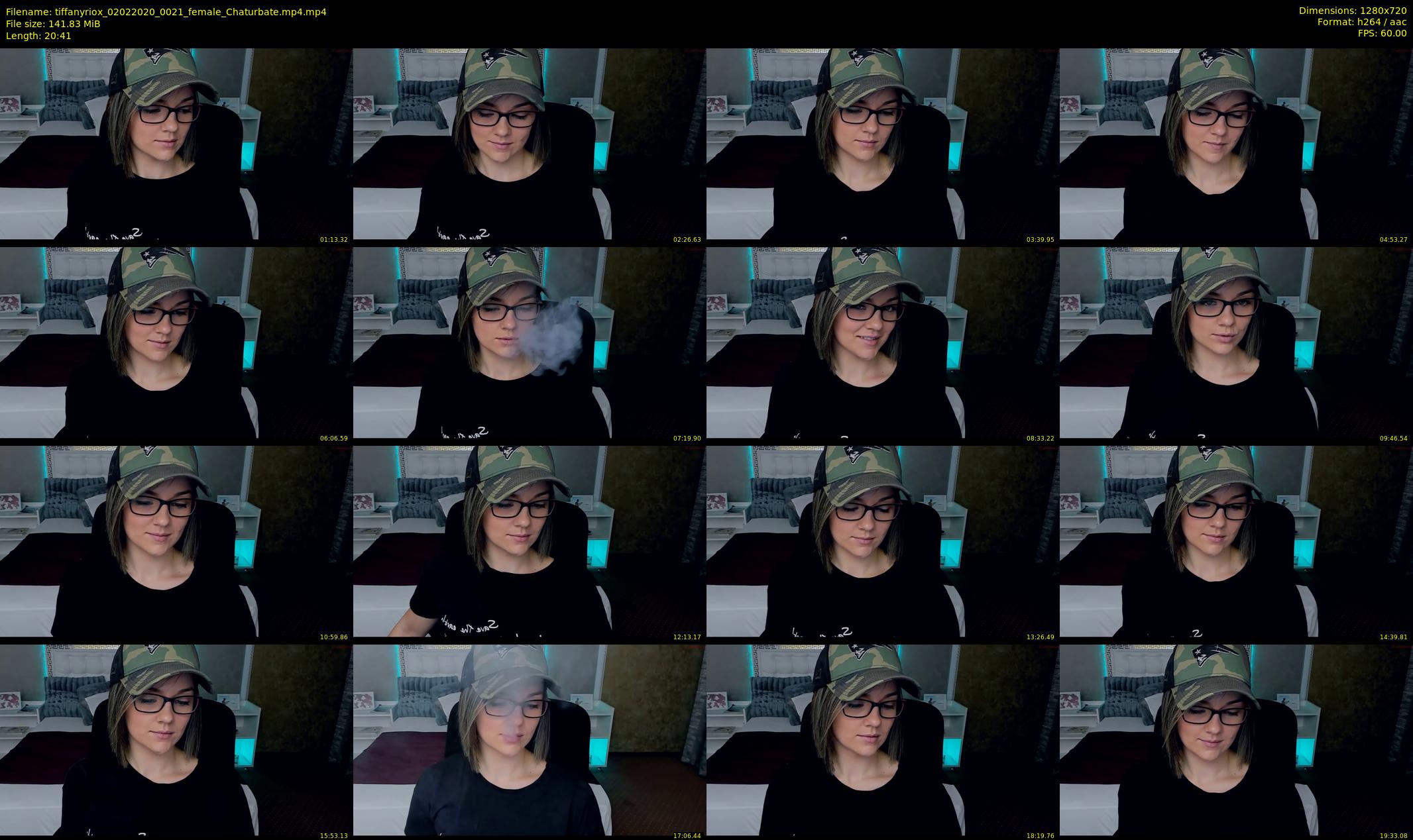 tiffanyriox — 21 minute Chaturbate female cam show recording, 720p, Feb 2, 2020