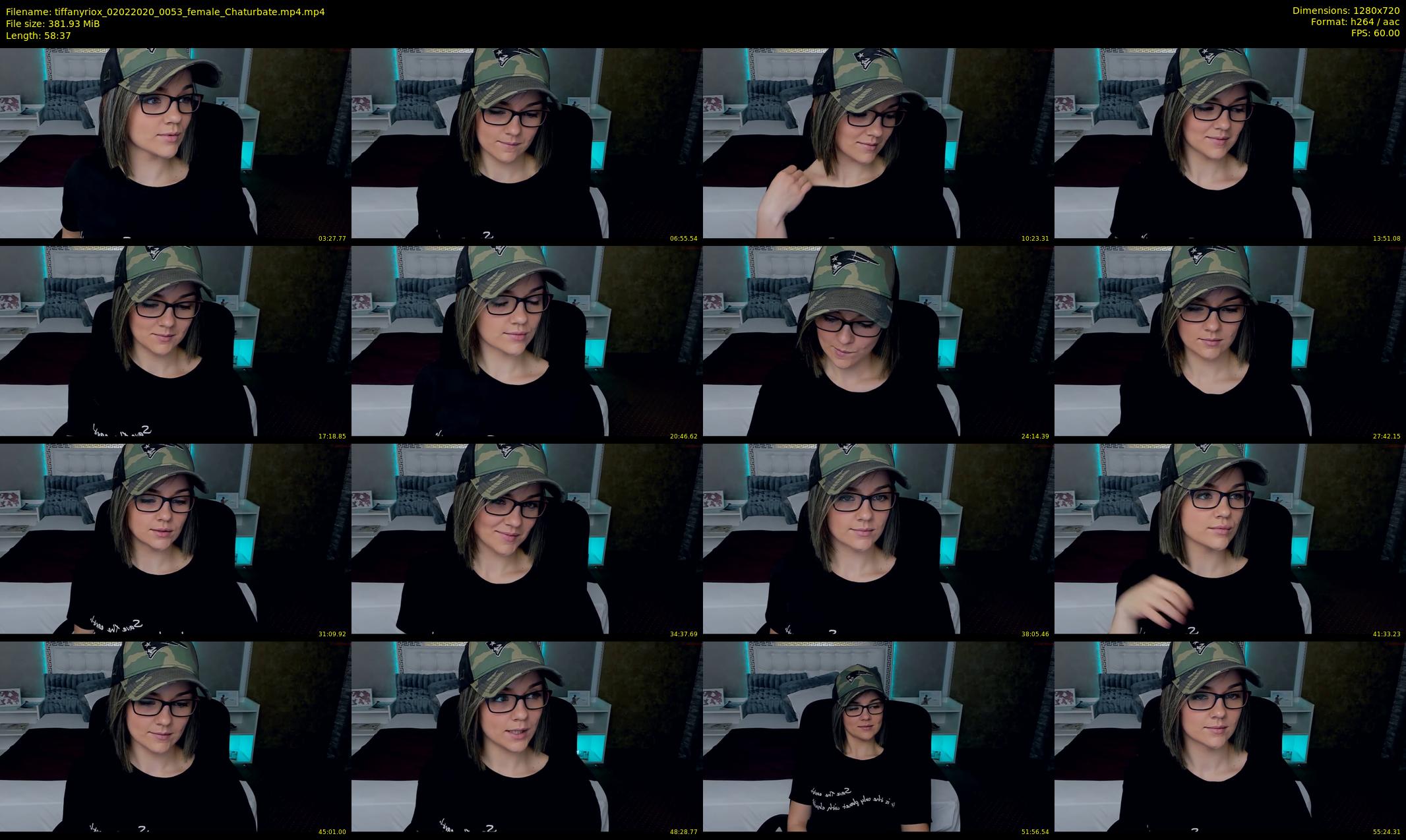 tiffanyriox — 59 minute Chaturbate female cam show recording, 720p, Feb 2, 2020