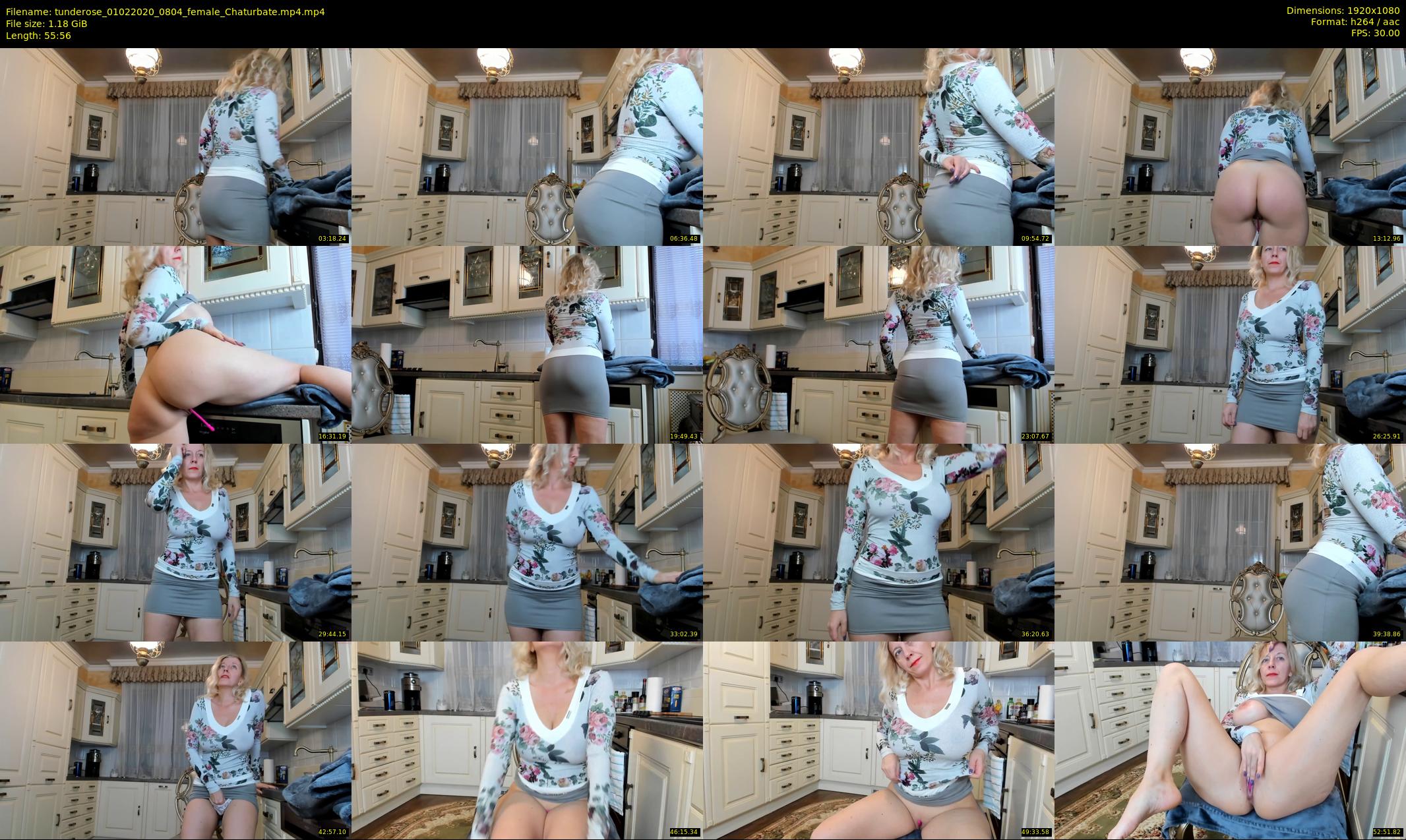tunderose — 56 minute Chaturbate female cam show recording, 1080p, Feb 1, 2020