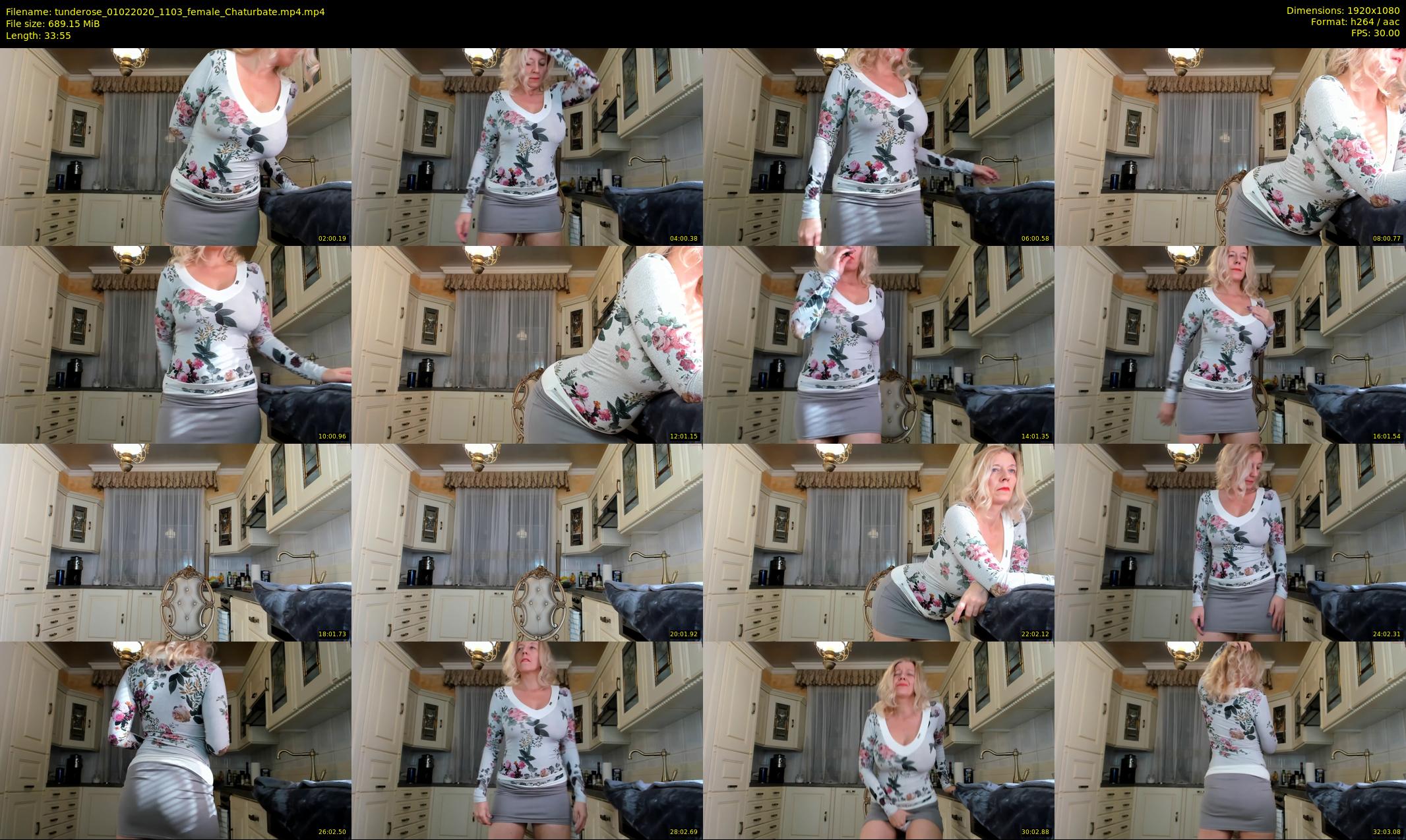 tunderose — 34 minute Chaturbate female cam show recording, 1080p, Feb 1, 2020