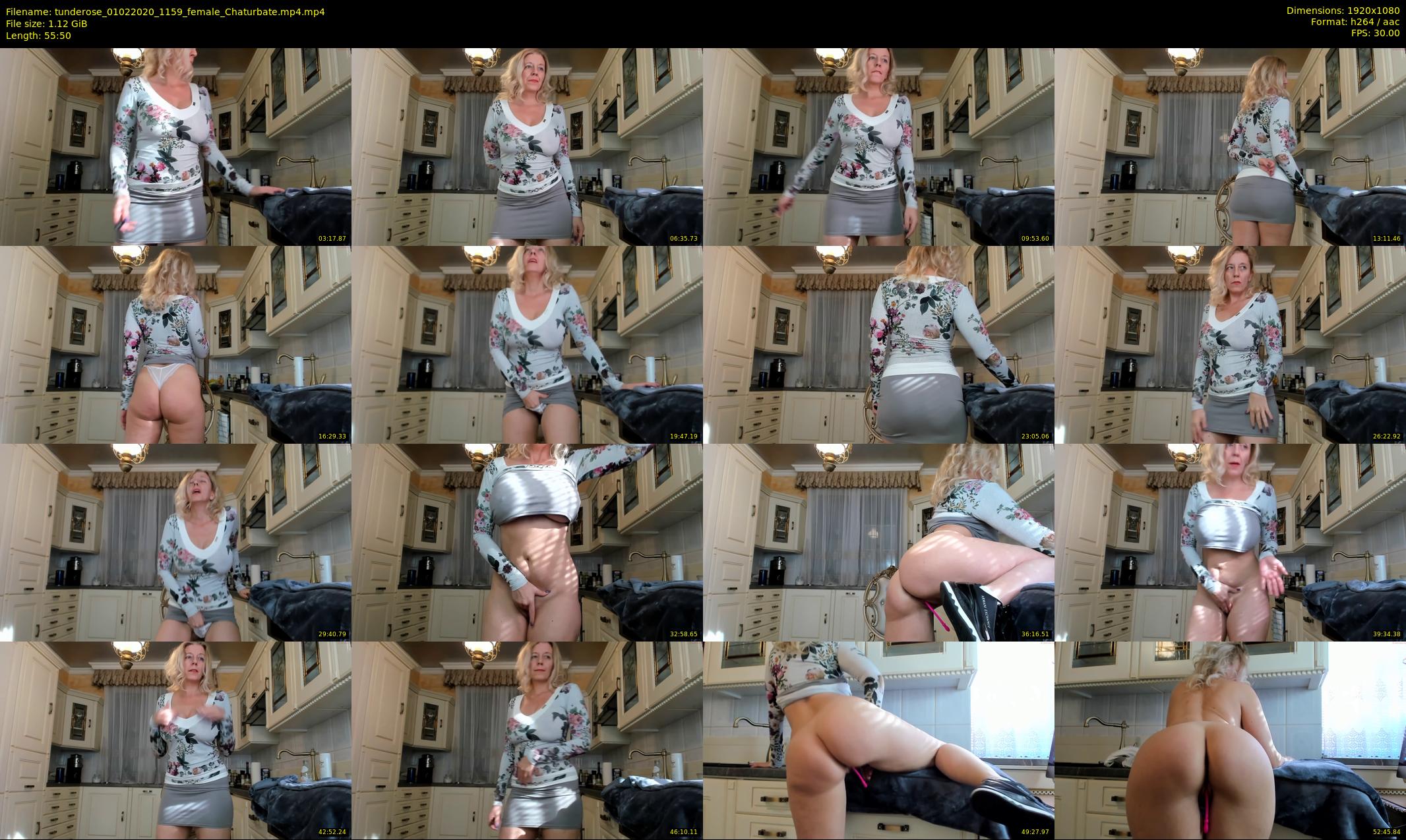 tunderose — 56 minute Chaturbate female cam show recording, 1080p, Feb 1, 2020