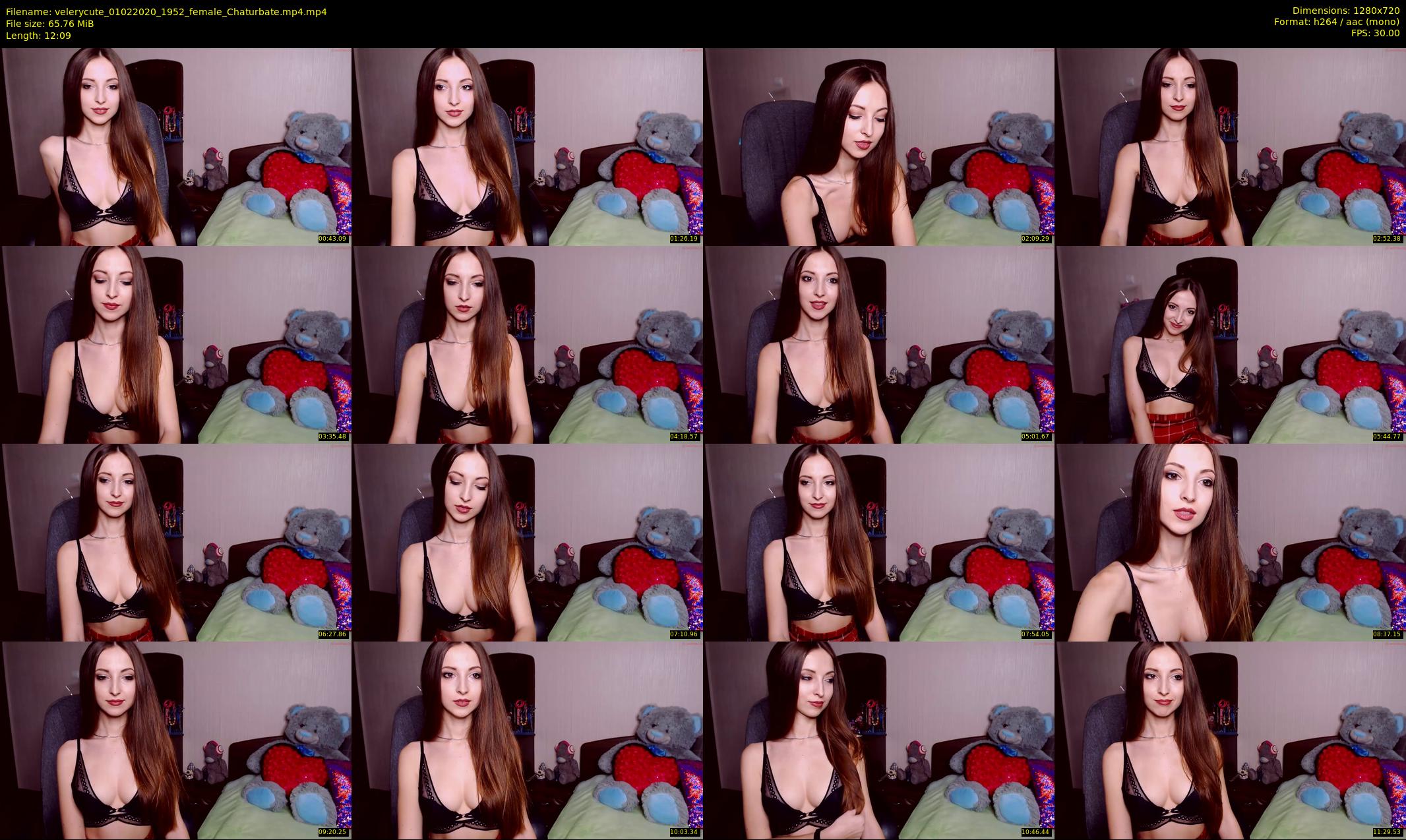 velerycute — 13 minute Chaturbate female cam show recording, 720p, Feb 1, 2020