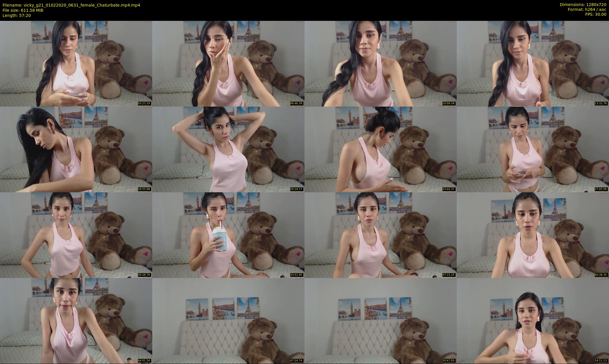 vicky_g21 — 58 minute Chaturbate female cam show recording, 720p, Feb 1, 2020