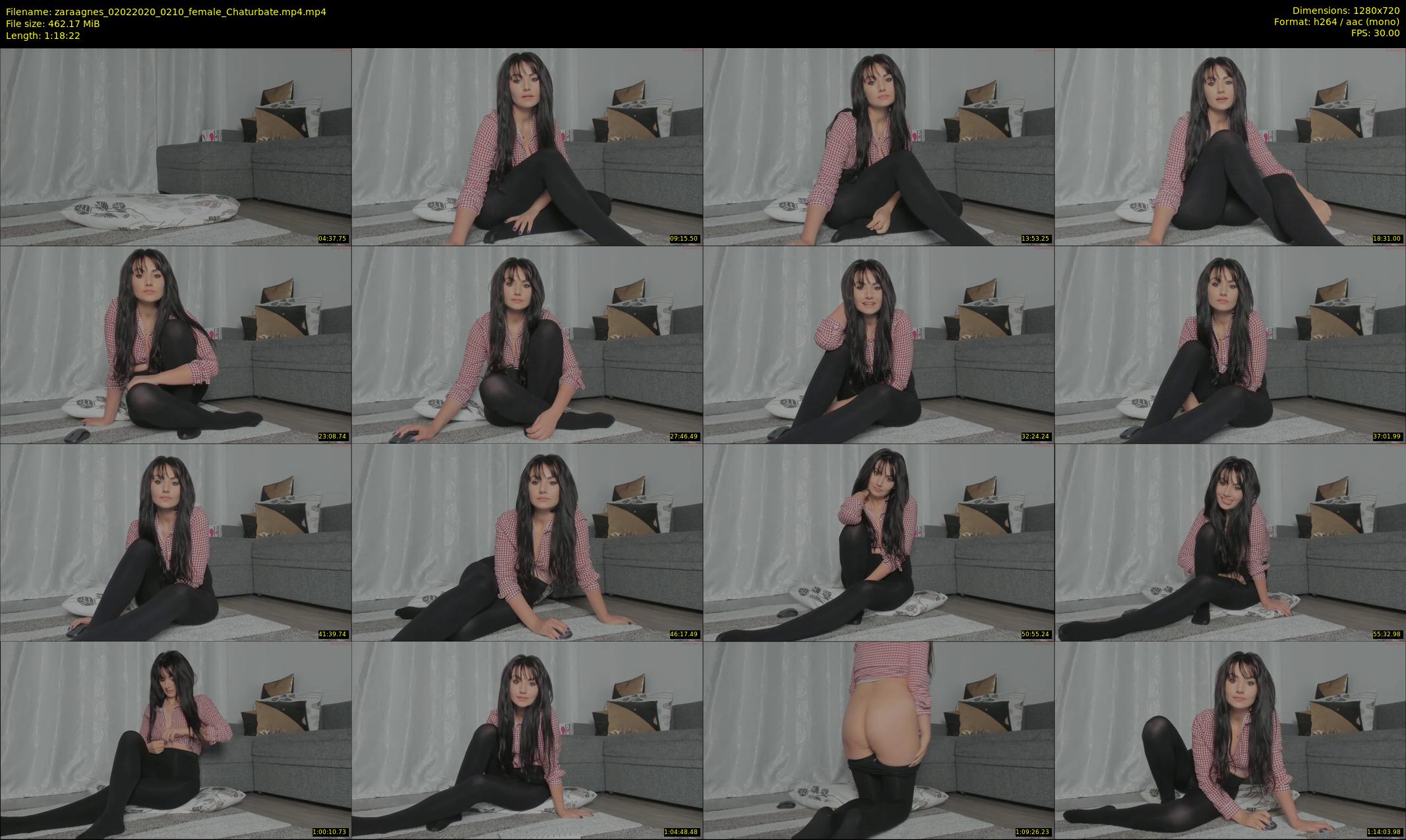 zaraagnes — 79 minute Chaturbate female cam show recording, 720p, Feb 2, 2020