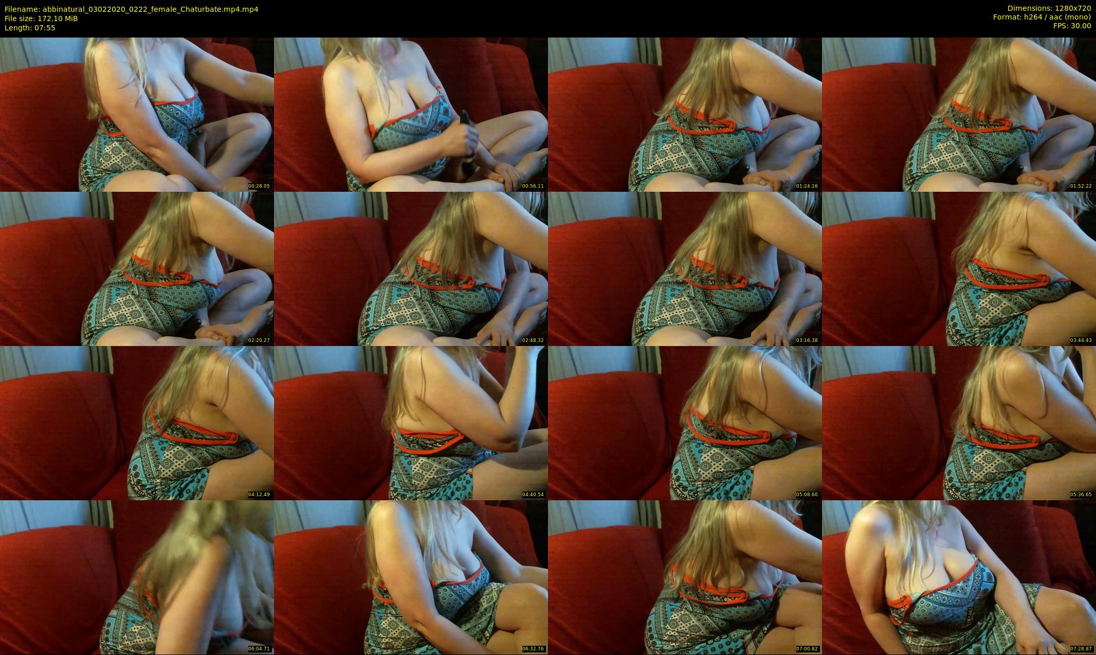 abbinatural — 8 minute Chaturbate female cam show recording, 720p, Feb 3, 2020