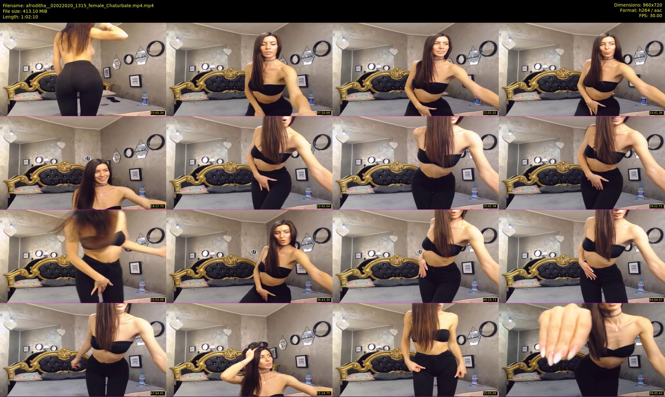 afroditha_ — 63 minute Chaturbate female cam show recording, 720p, Feb 2, 2020