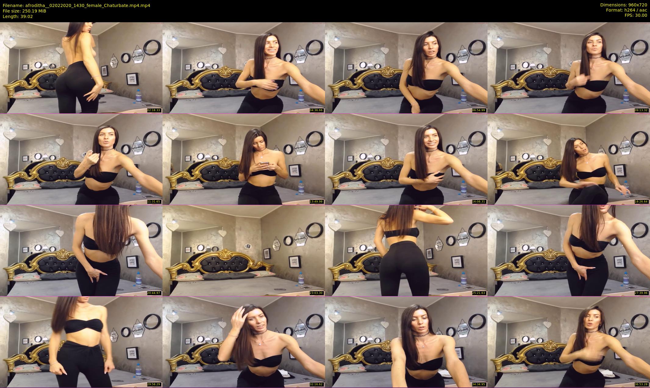 afroditha_ — 40 minute Chaturbate female cam show recording, 720p, Feb 2, 2020