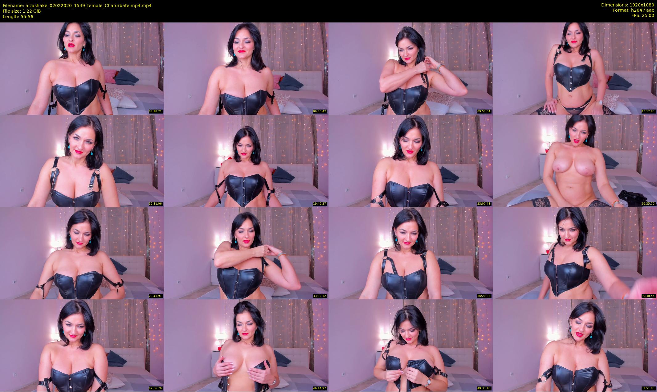 aizashake — 56 minute Chaturbate female cam show recording, 1080p, Feb 2, 2020