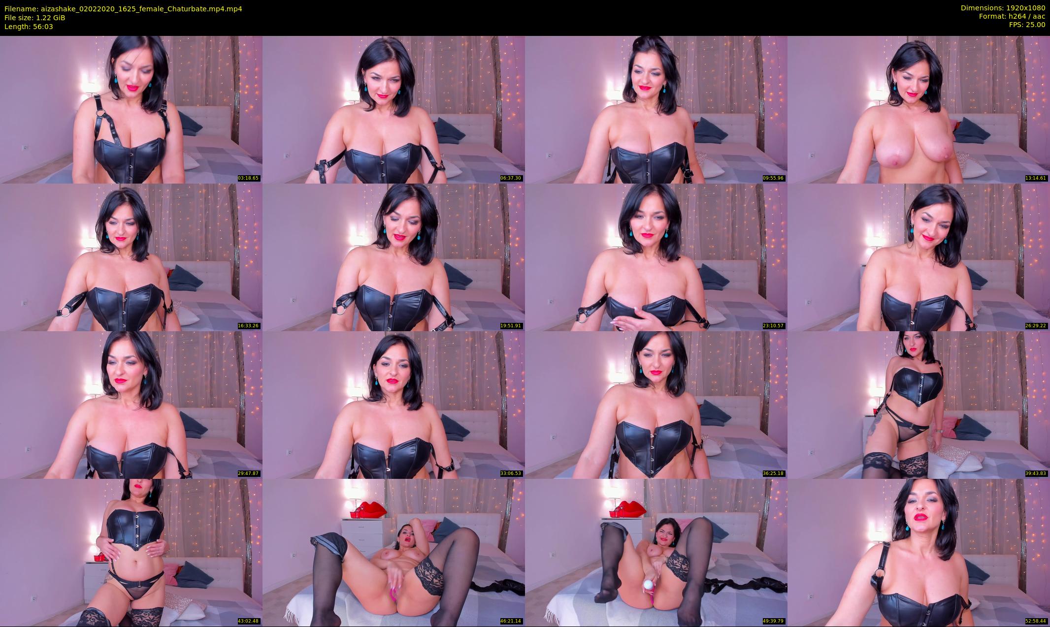 aizashake — 57 minute Chaturbate female cam show recording, 1080p, Feb 2, 2020