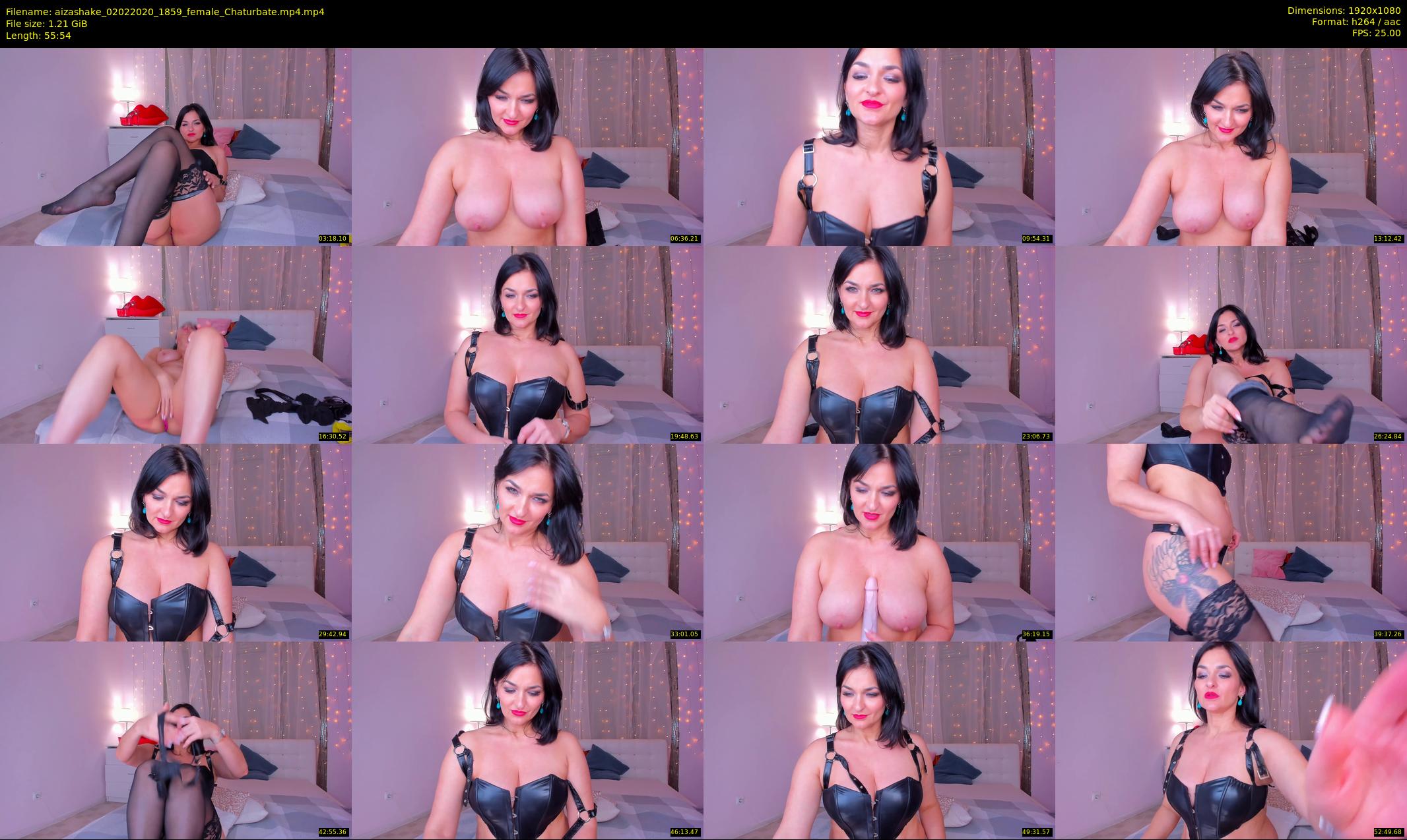 aizashake — 56 minute Chaturbate female cam show recording, 1080p, Feb 2, 2020
