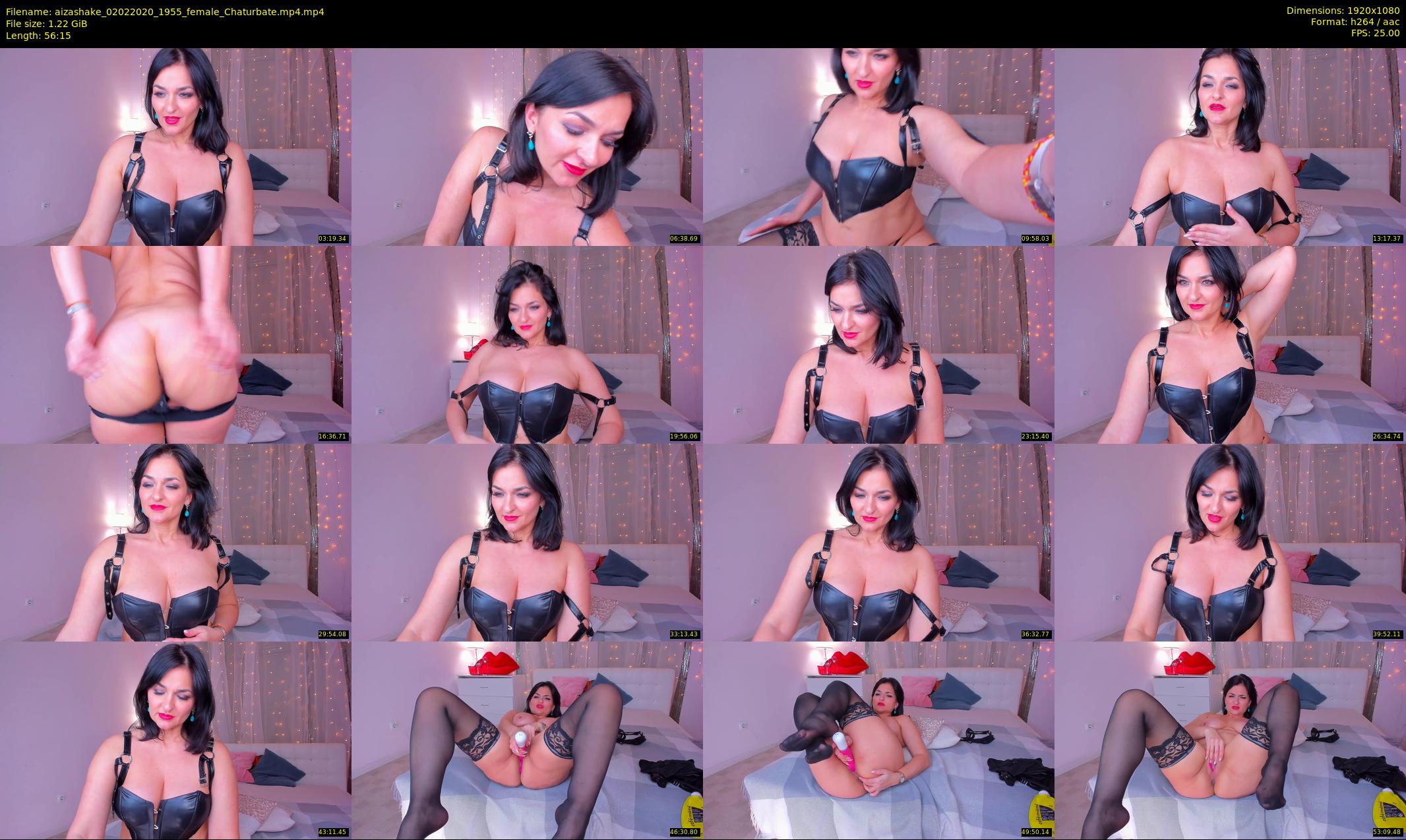 aizashake — 57 minute Chaturbate female cam show recording, 1080p, Feb 2, 2020