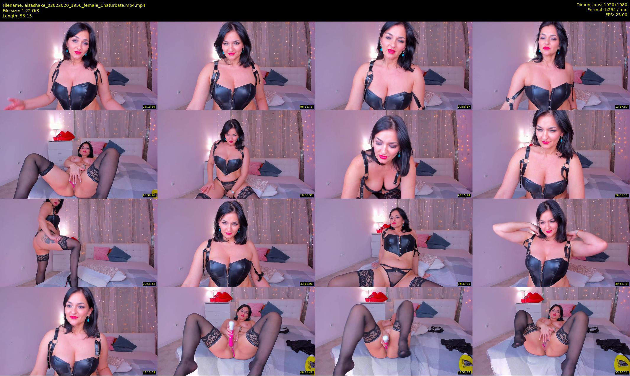 aizashake — 57 minute Chaturbate female cam show recording, 1080p, Feb 2, 2020