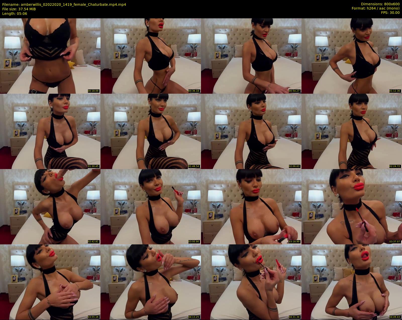 amberwillis — 6 minute Chaturbate female cam show recording, 480p, Feb 2, 2020
