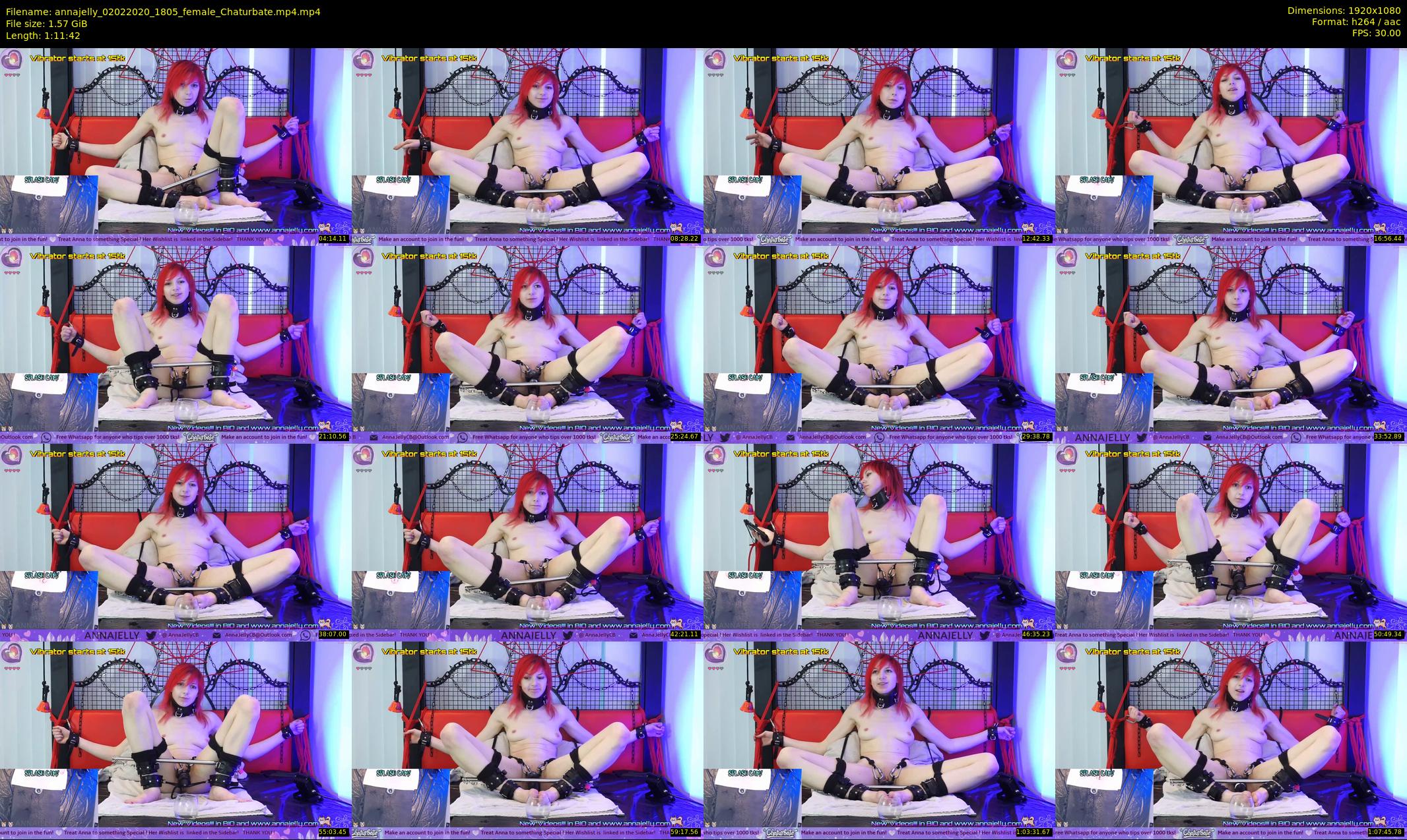 annajelly — 72 minute Chaturbate couple cam show recording, 1080p, Feb 2, 2020