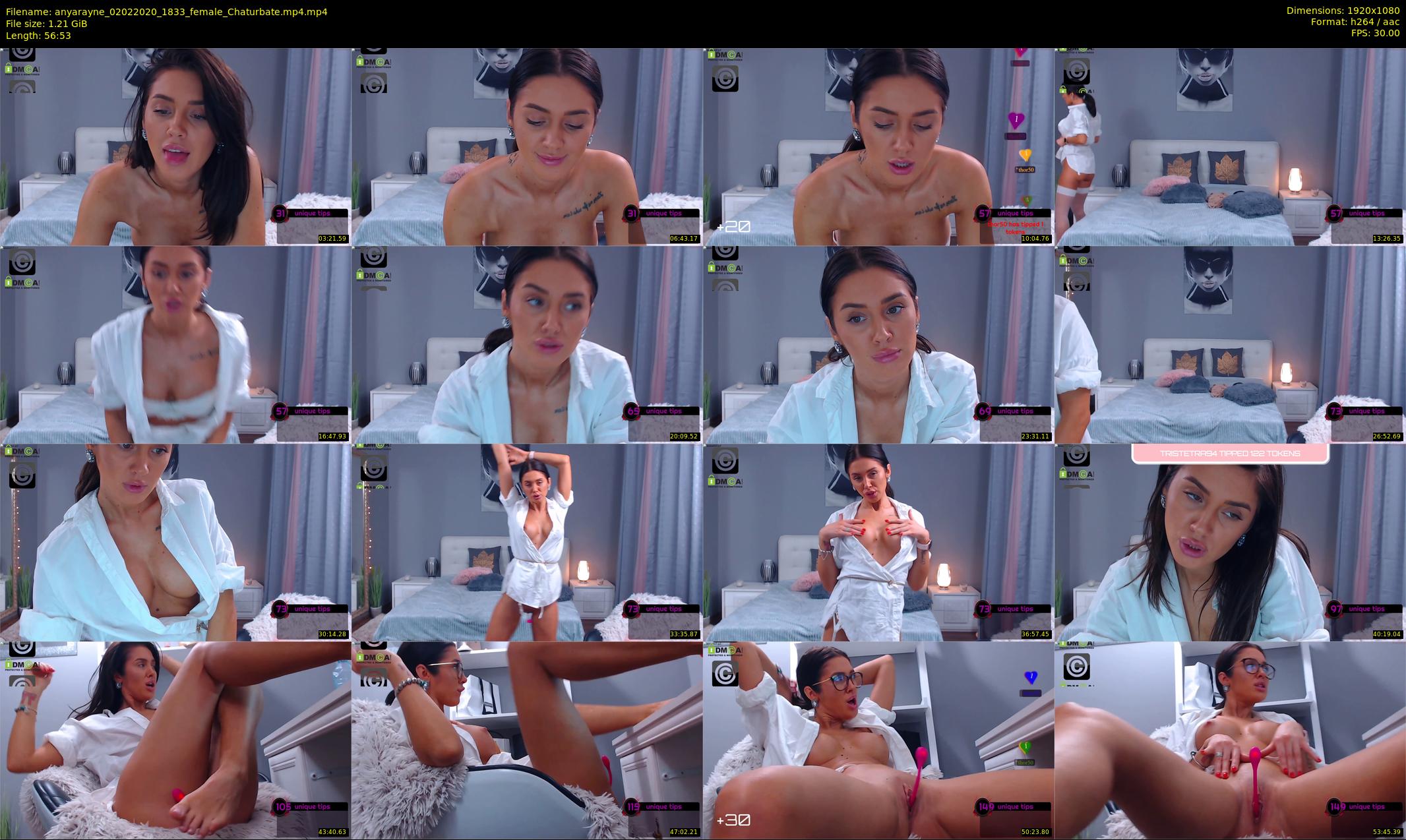 anyarayne — 57 minute Chaturbate female cam show recording, 1080p, Feb 2, 2020