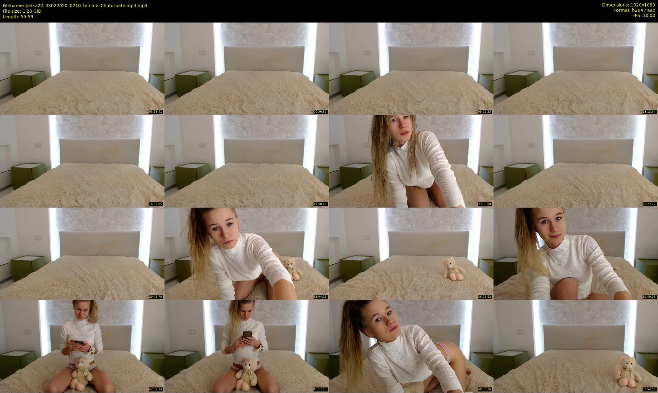 belka22 — 56 minute Chaturbate female cam show recording, 1080p, Feb 3, 2020