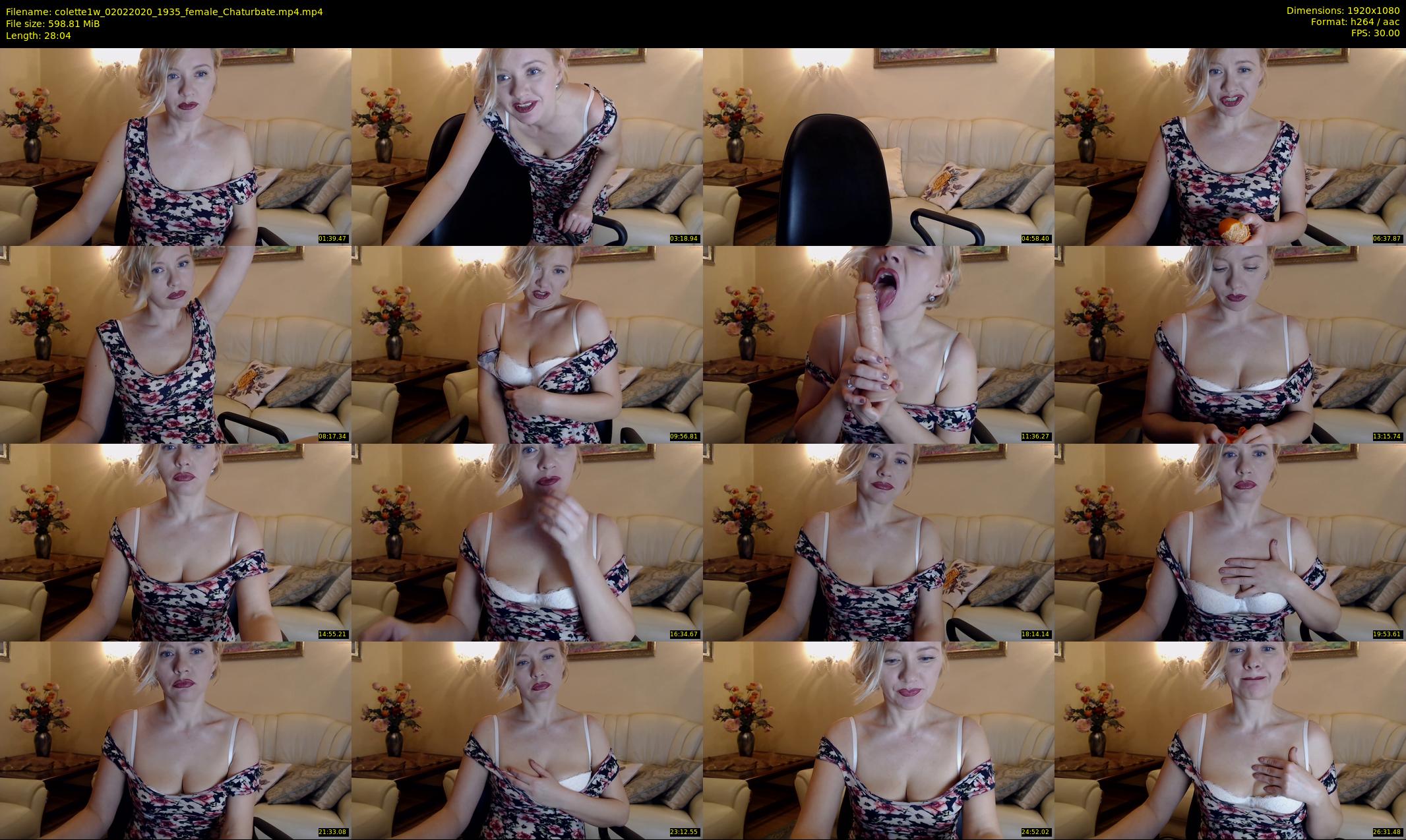 colette1w — 29 minute Chaturbate female cam show recording, 1080p, Feb 2, 2020