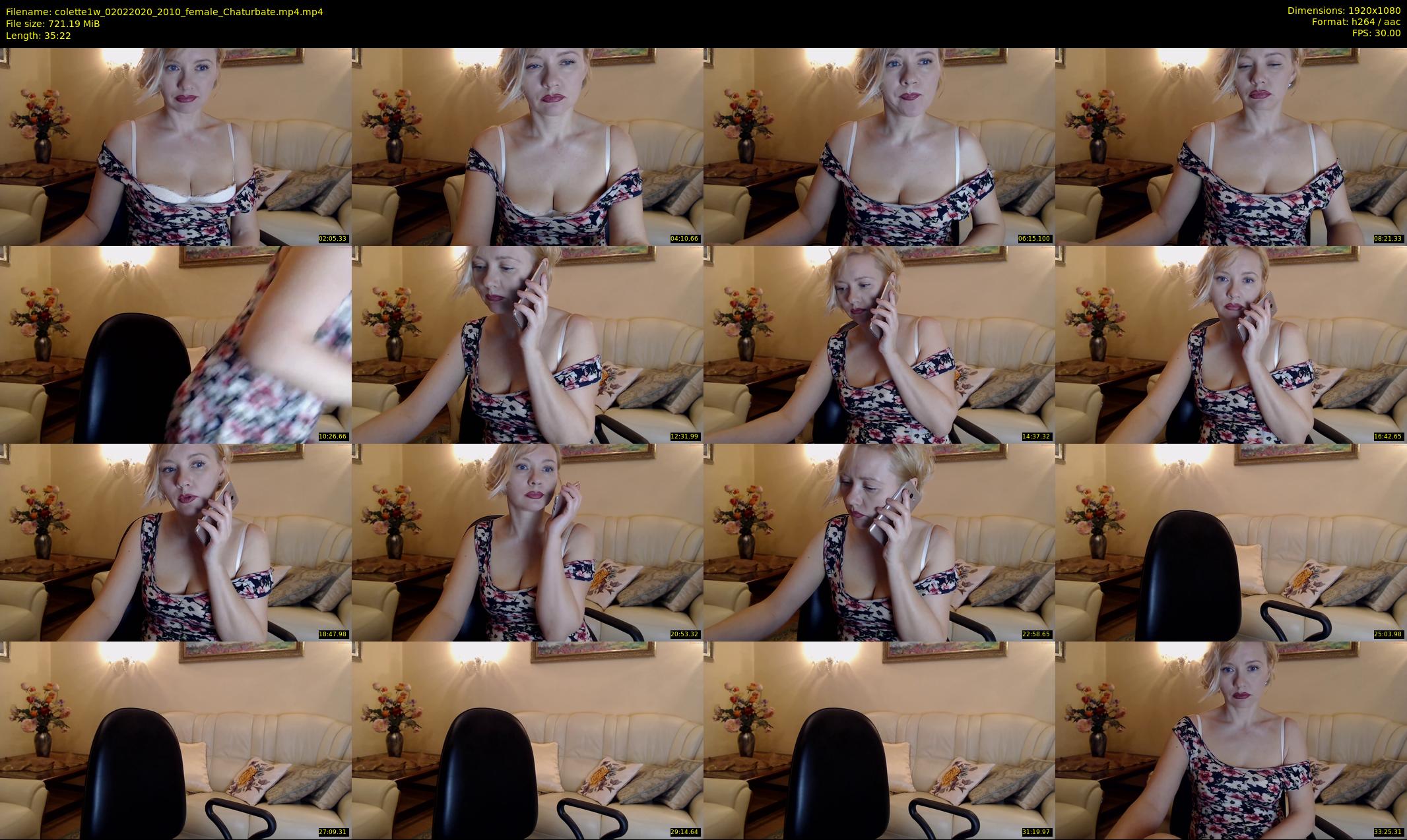 colette1w — 36 minute Chaturbate female cam show recording, 1080p, Feb 2, 2020