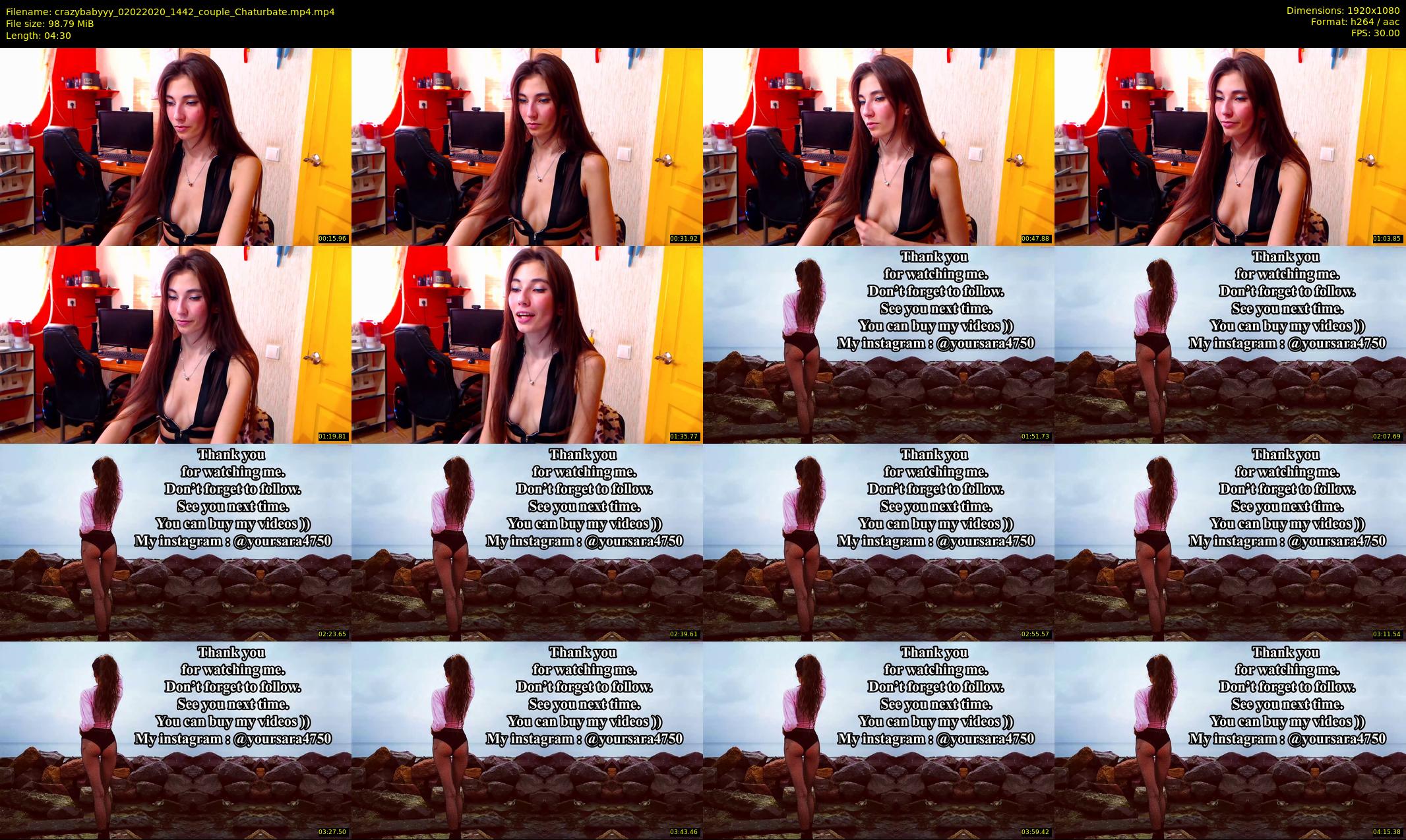 crazybabyyy — 5 minute Chaturbate couple cam show recording, 1080p, Feb 2, 2020