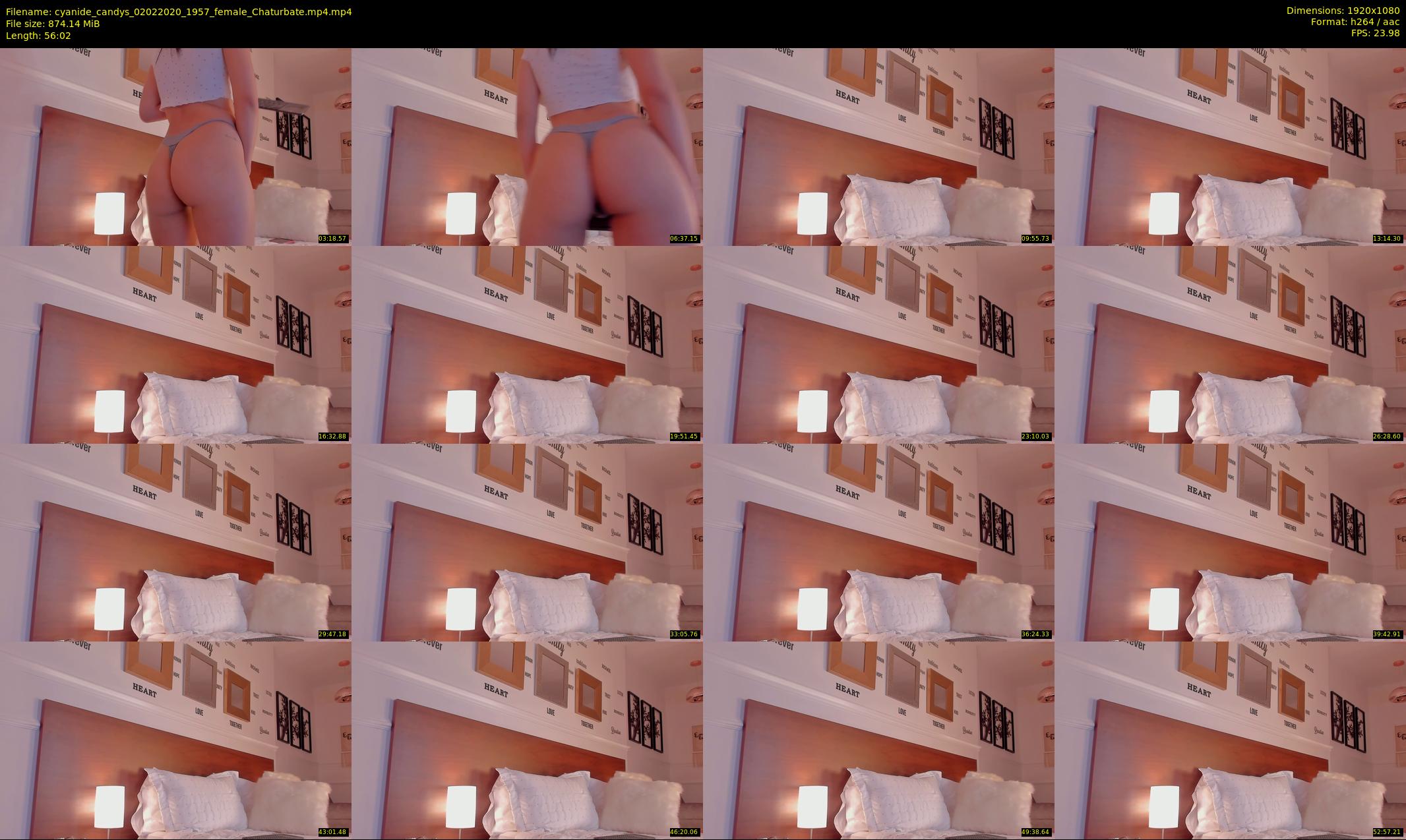 cyanide_candys — 57 minute Chaturbate female cam show recording, 1080p, Feb 2, 2020