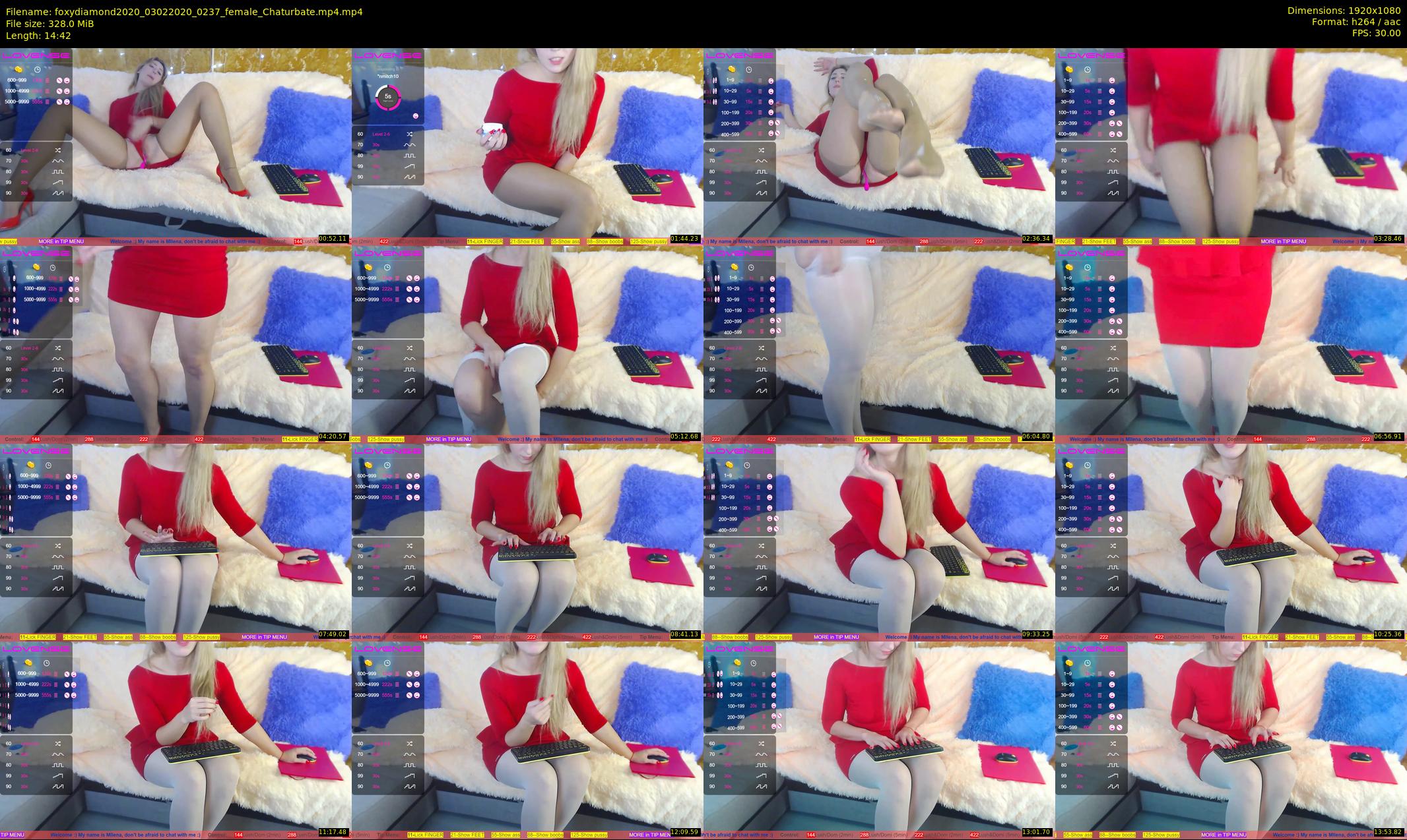 foxydiamond2020 — 15 minute Chaturbate female cam show recording, 1080p, Feb 3, 2020