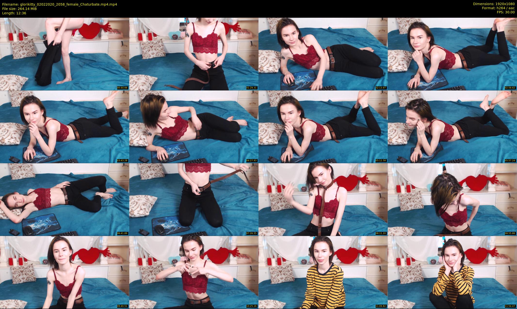 glorikitty — 13 minute Chaturbate female cam show recording, 1080p, Feb 2, 2020