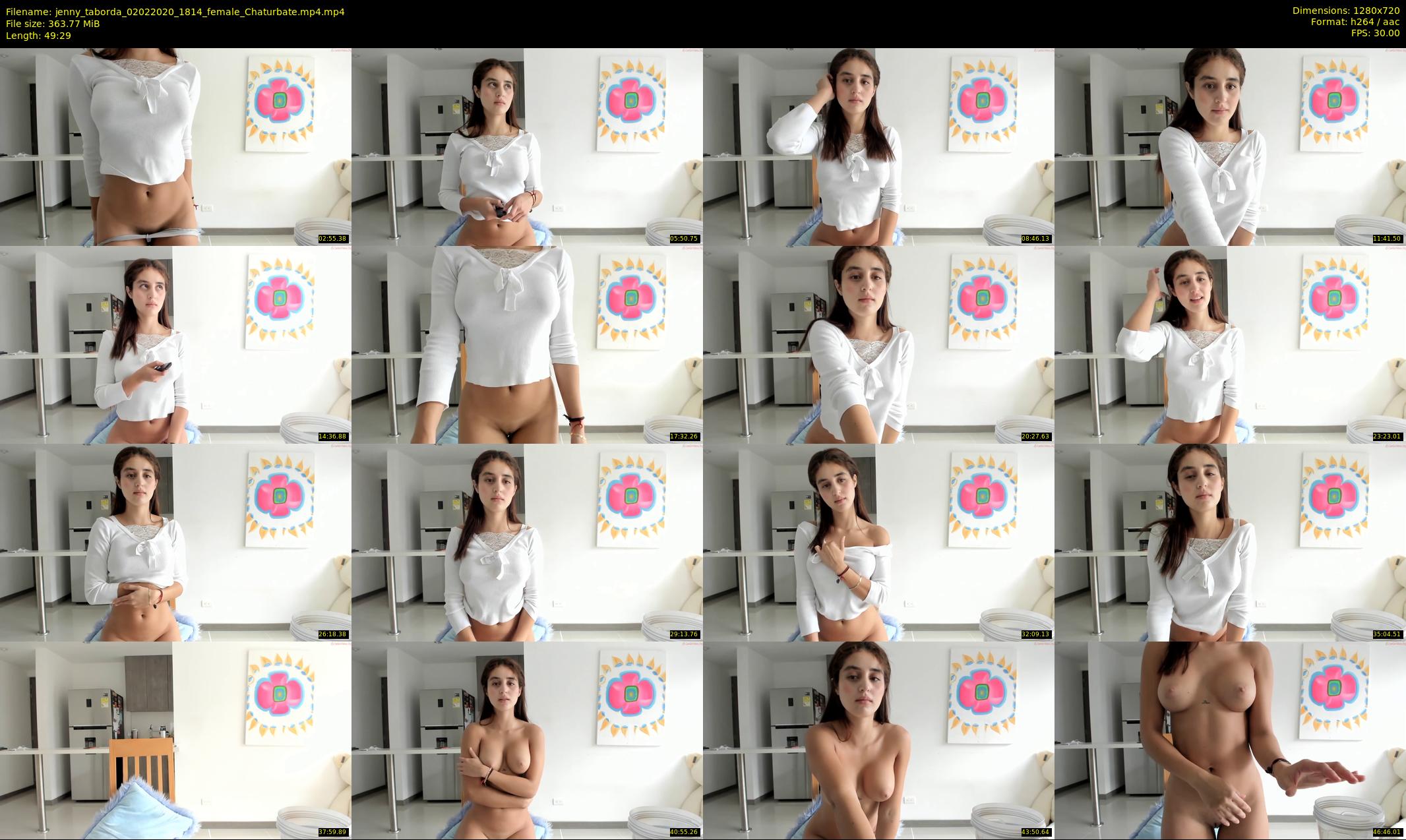 jenny_taborda — 50 minute Chaturbate female cam show recording, 720p, Feb 2, 2020