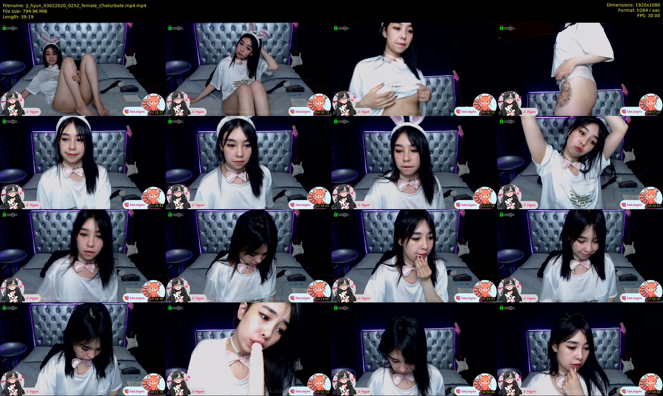 ji_hyun — 40 minute Chaturbate female cam show recording, 1080p, Feb 3, 2020