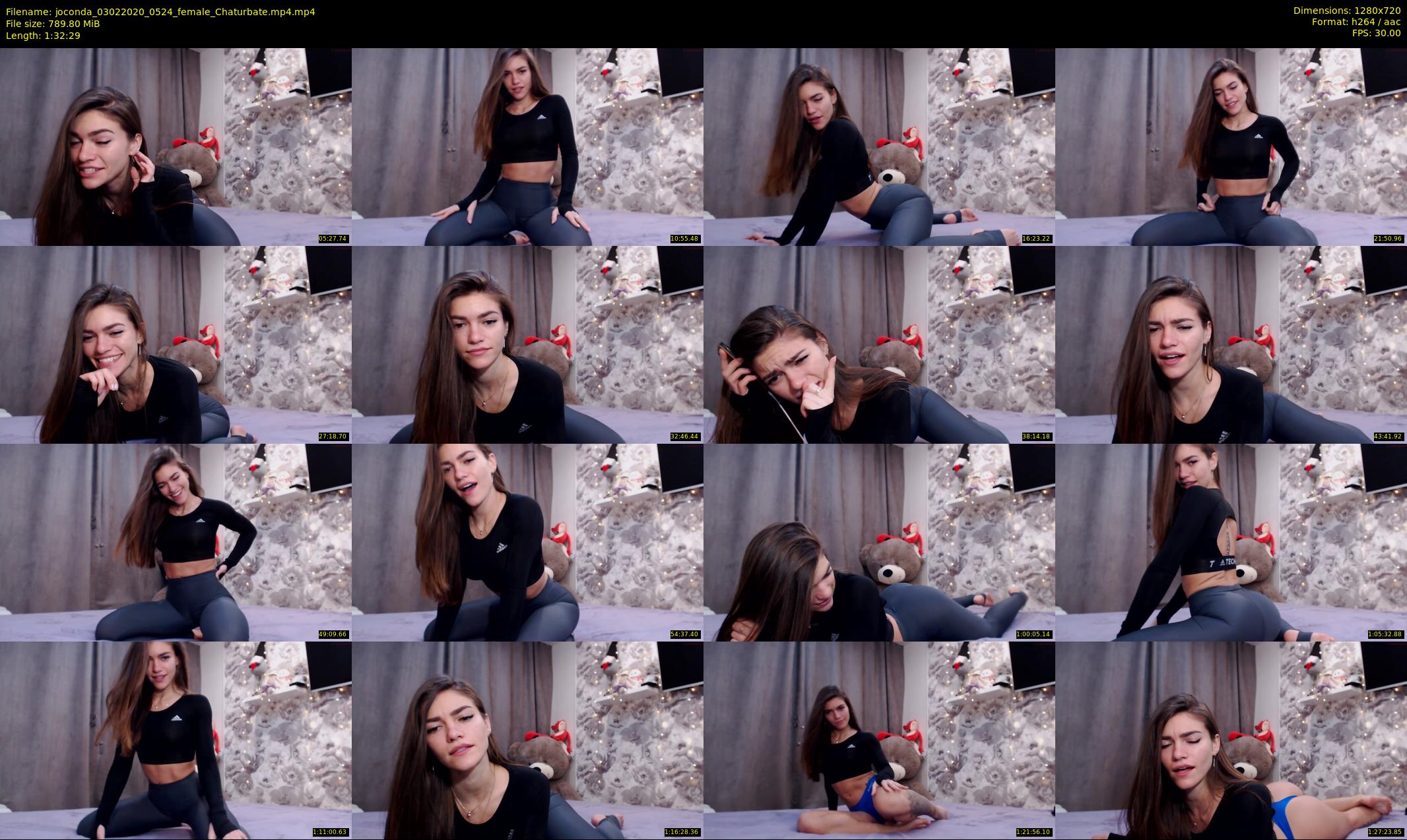 joconda — 93 minute Chaturbate female cam show recording, 720p, Feb 3, 2020