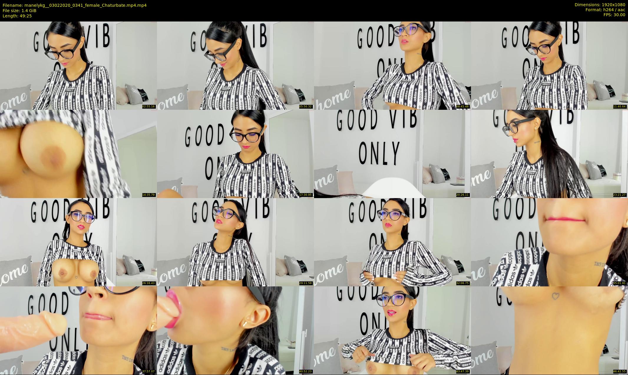 manelykg_ — 50 minute Chaturbate female cam show recording, 1080p, Feb 3, 2020