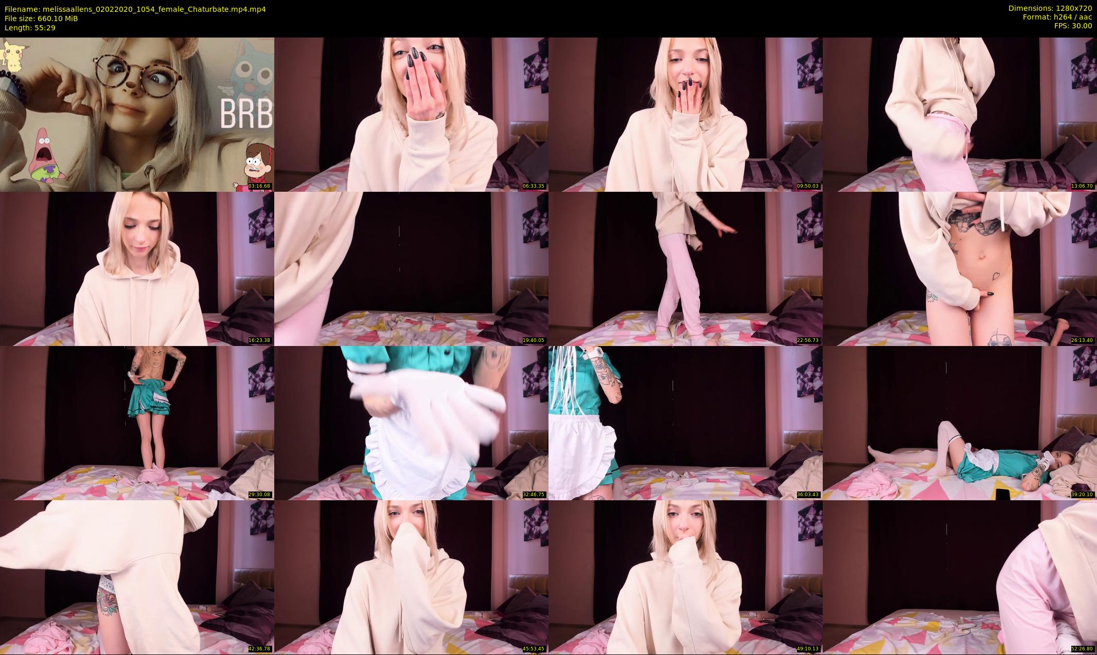 melissaallens — 56 minute Chaturbate female cam show recording, 720p, Feb 2, 2020