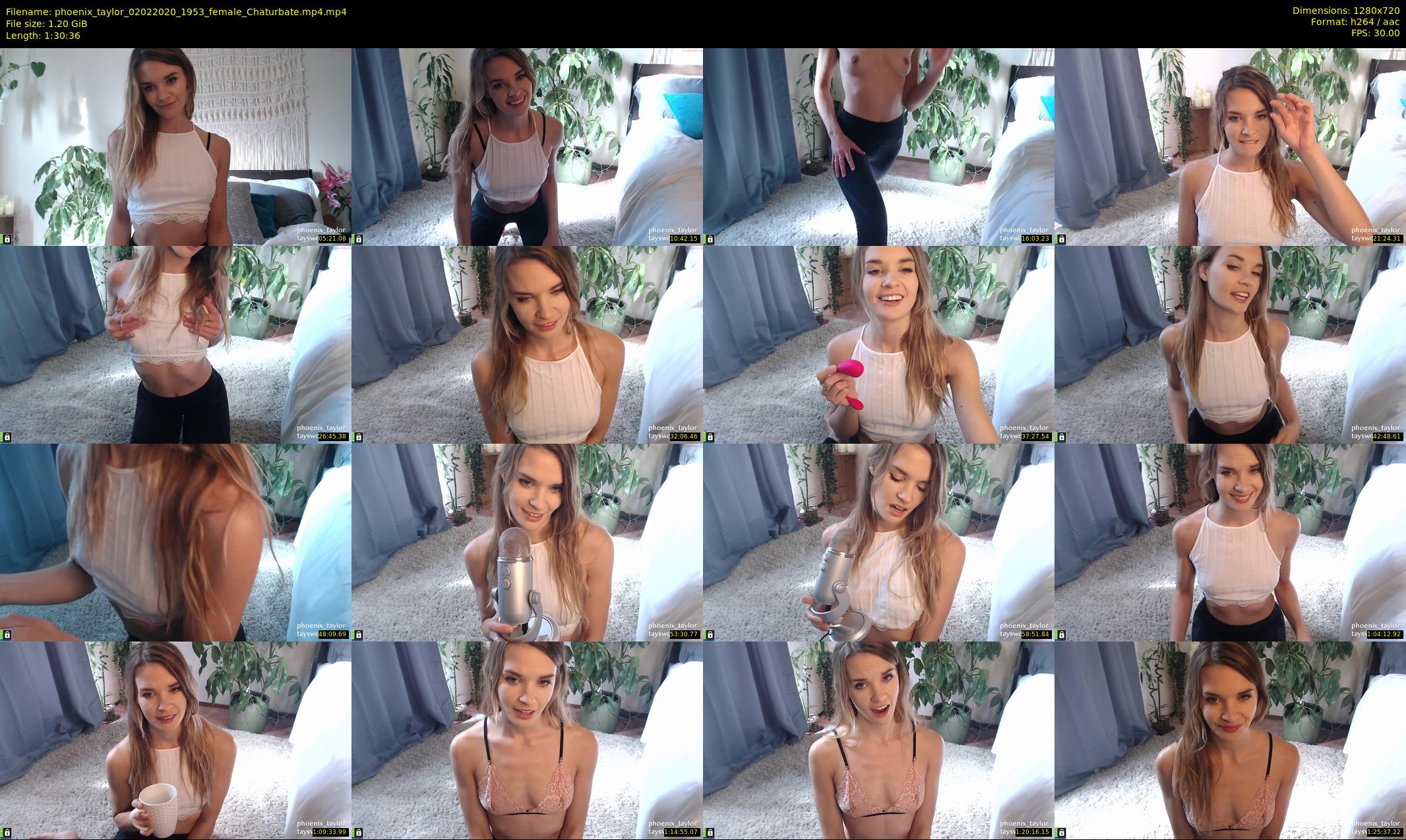 phoenix_taylor — 91 minute Chaturbate female cam show recording, 720p, Feb 2, 2020