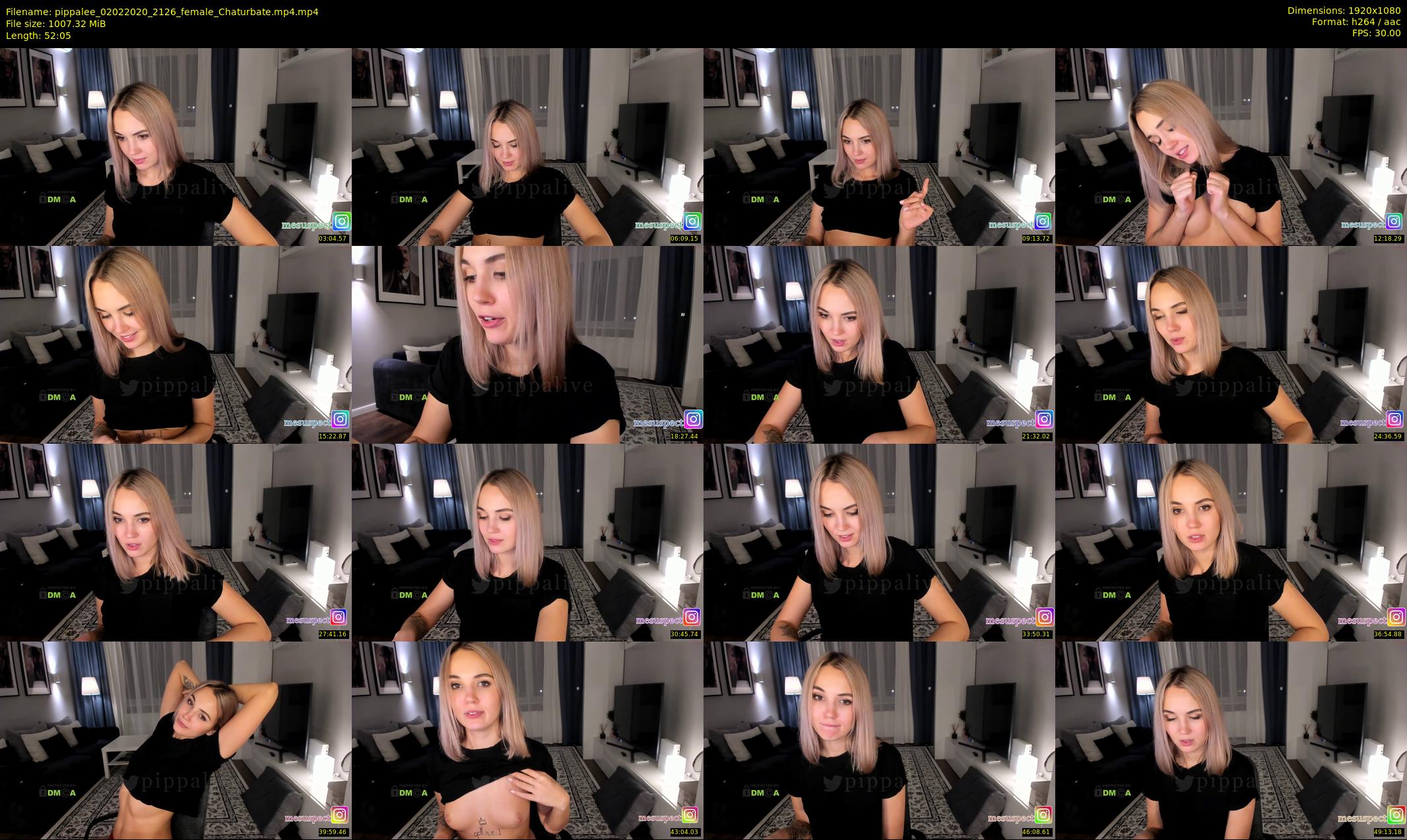 pippalee — 53 minute Chaturbate female cam show recording, 1080p, Feb 2, 2020