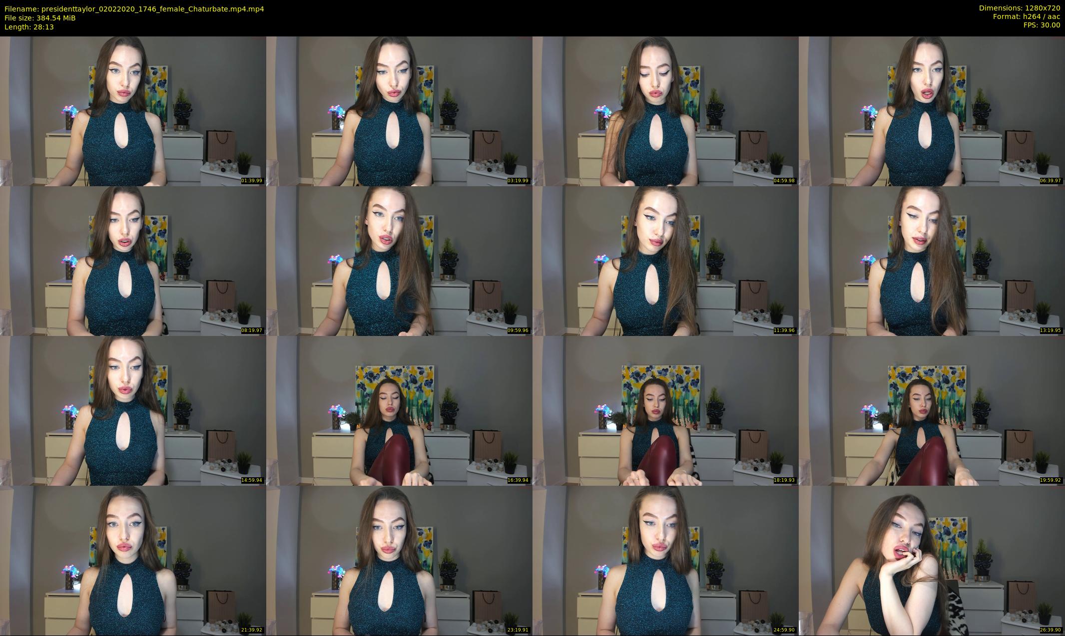 presidenttaylor — 29 minute Chaturbate female cam show recording, 720p, Feb 2, 2020