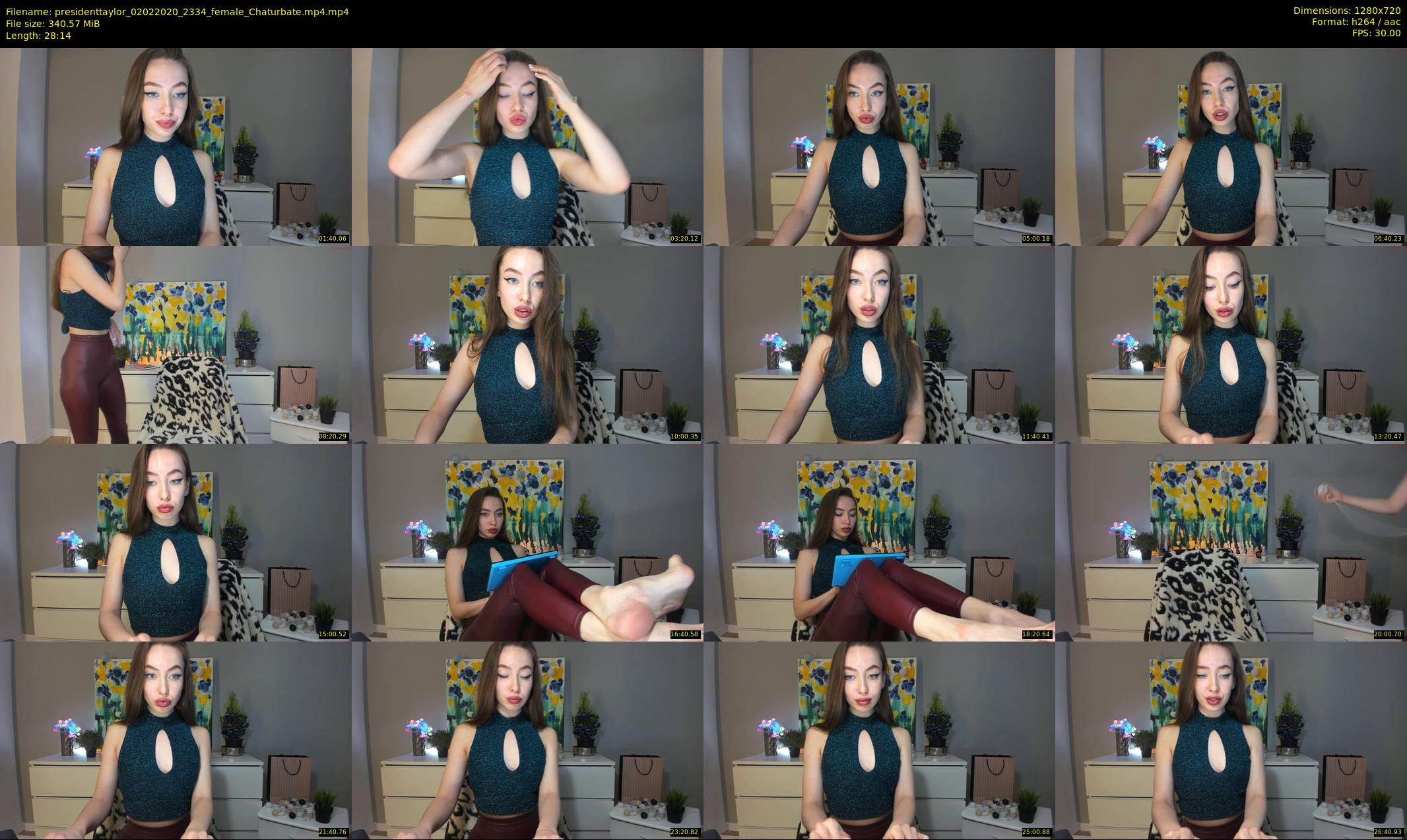 presidenttaylor — 29 minute Chaturbate female cam show recording, 720p, Feb 2, 2020