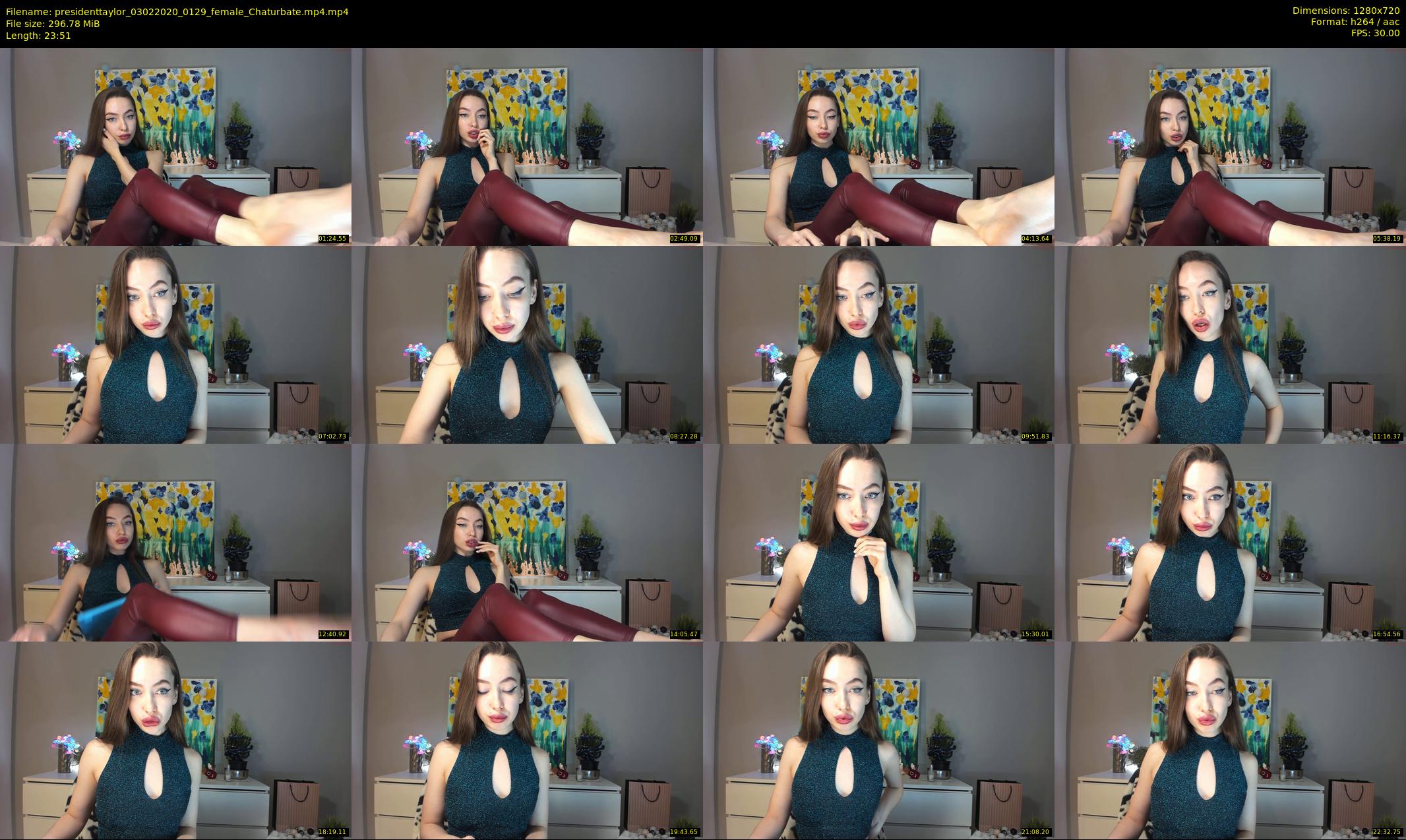 presidenttaylor — 24 minute Chaturbate female cam show recording, 720p, Feb 3, 2020