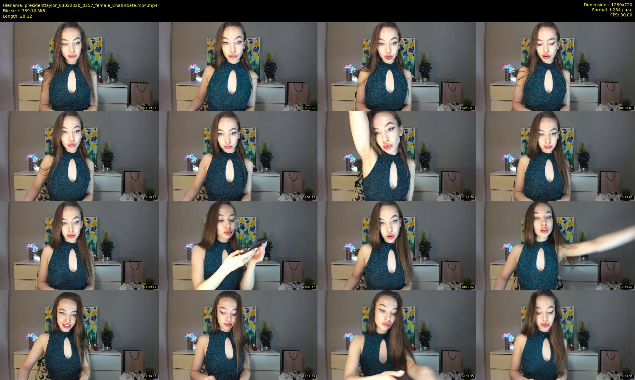 presidenttaylor — 29 minute Chaturbate female cam show recording, 720p, Feb 3, 2020