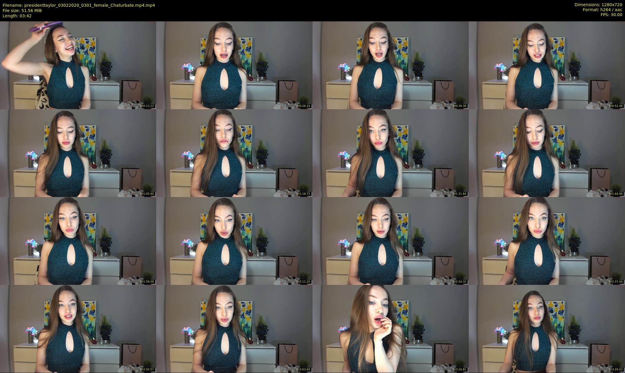 presidenttaylor — 4 minute Chaturbate female cam show recording, 720p, Feb 3, 2020