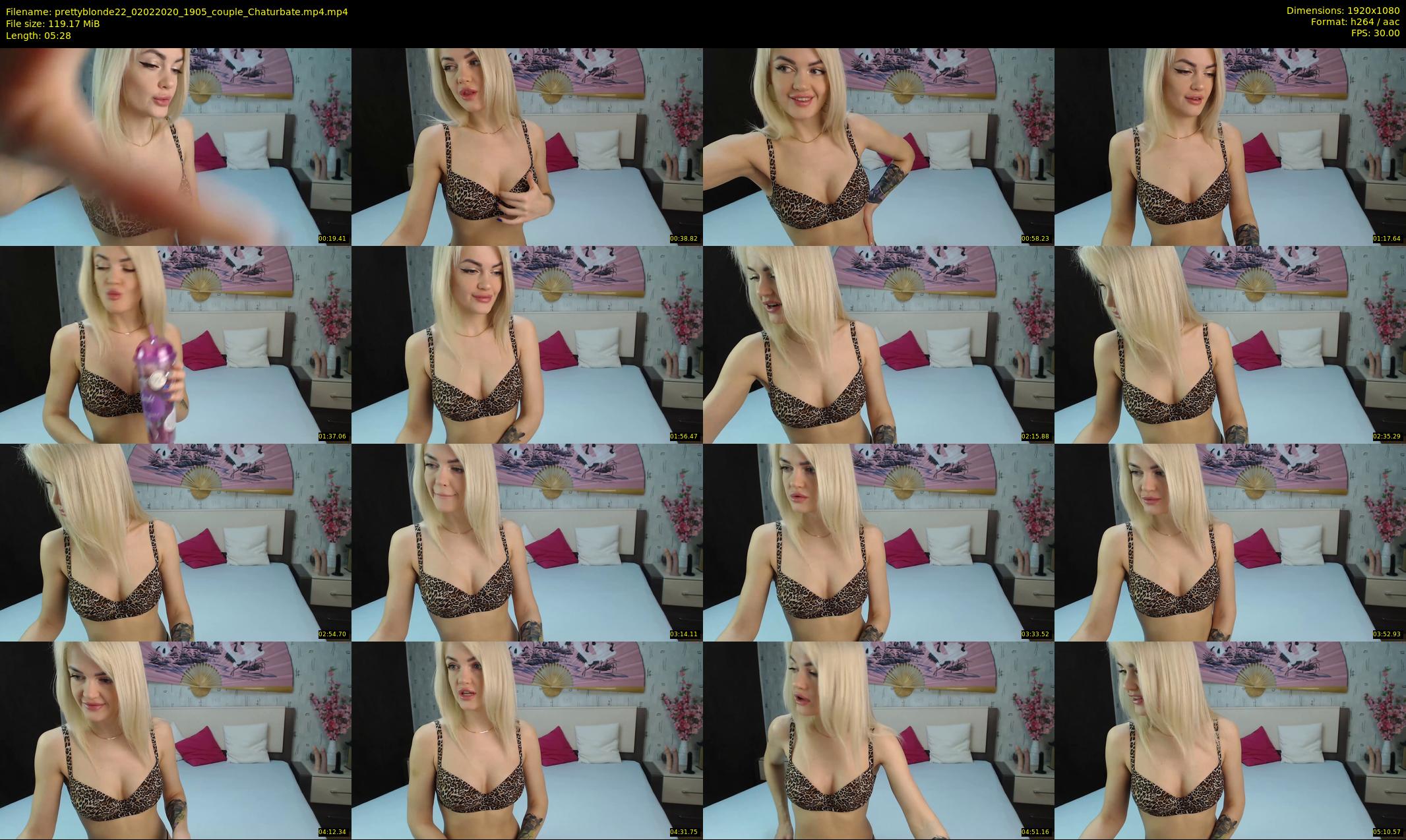 prettyblonde22 — 6 minute Chaturbate female cam show recording, 1080p, Feb 2, 2020
