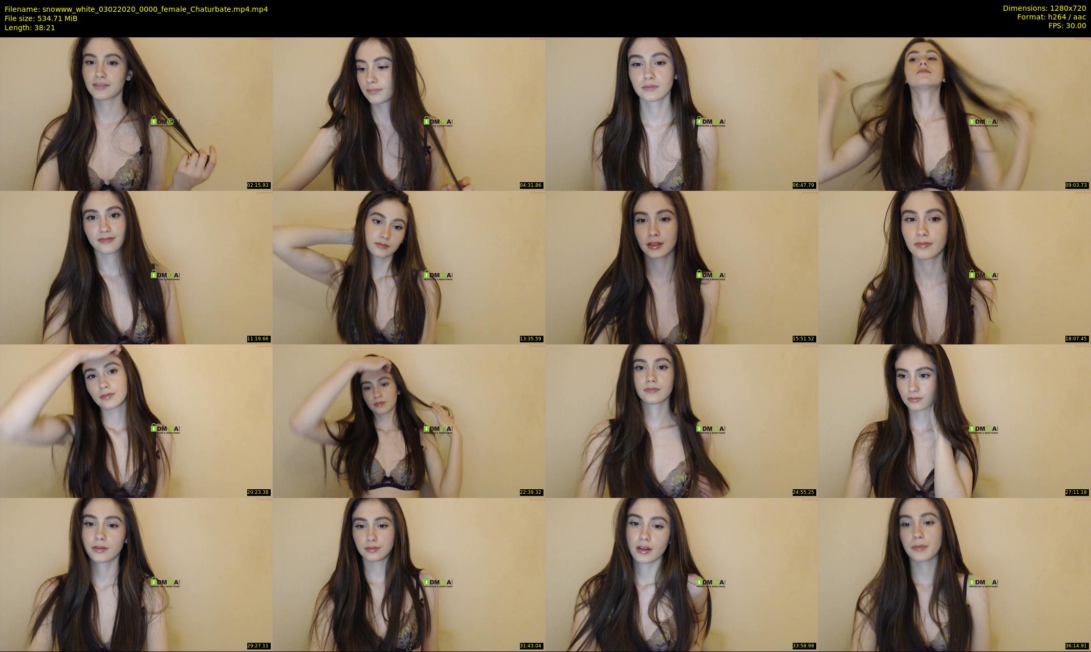 snowww_white — 39 minute Chaturbate female cam show recording, 720p, Feb 3, 2020