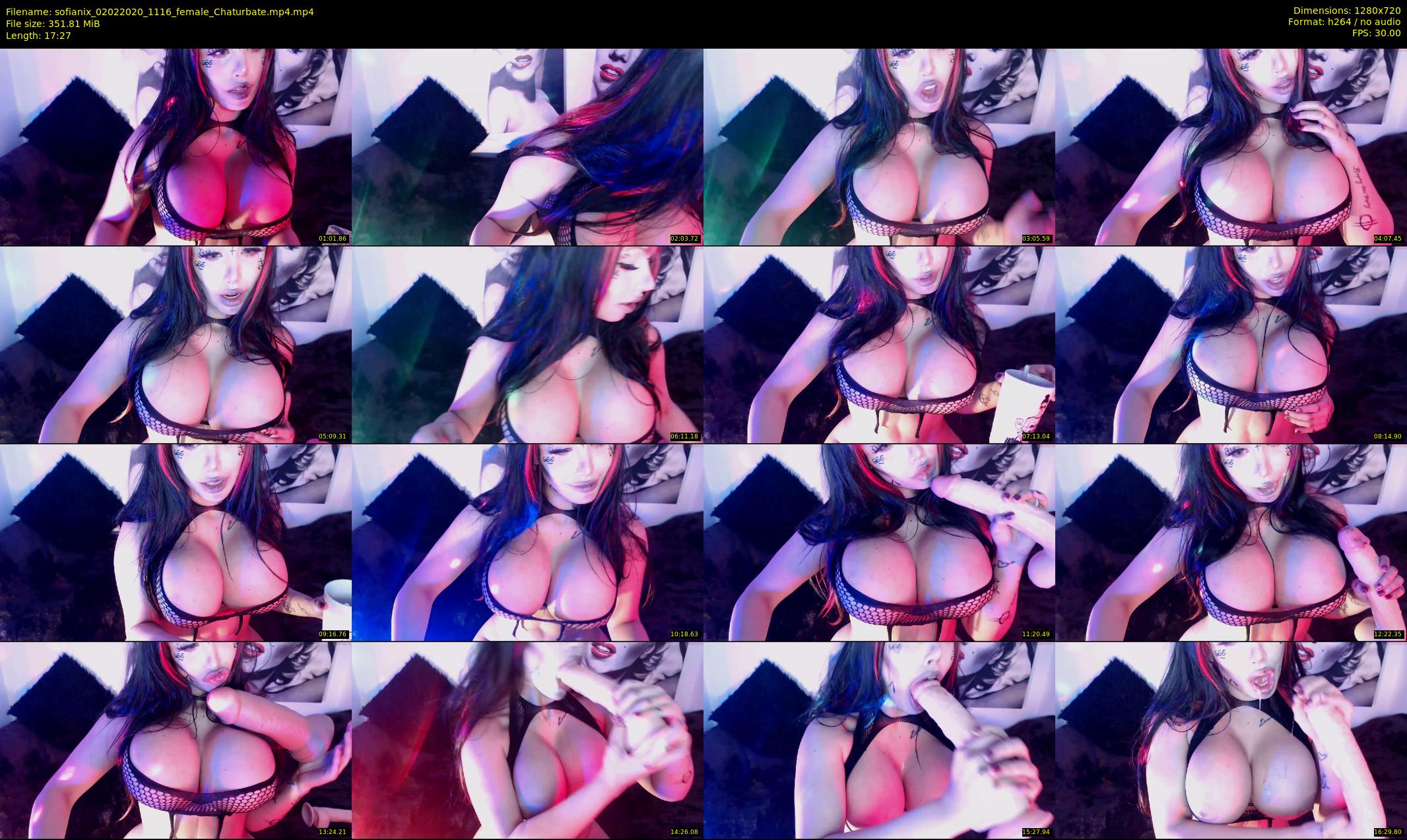 sofianix — 18 minute Chaturbate female cam show recording, 720p, Feb 2, 2020