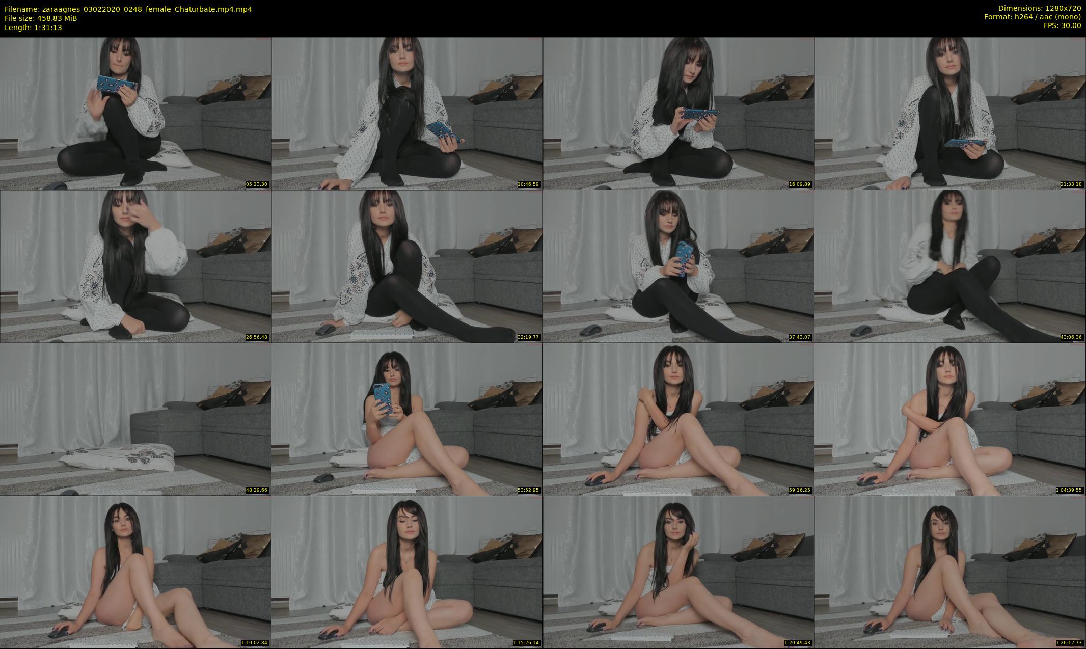zaraagnes — 92 minute Chaturbate female cam show recording, 720p, Feb 3, 2020